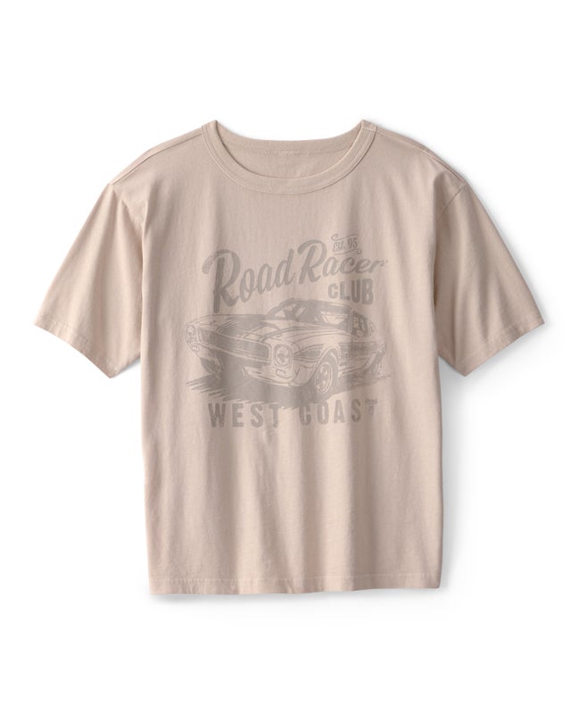 OshKosh B'gosh Toddler Boys Road Racer Graphic Knit Tee, Ivory