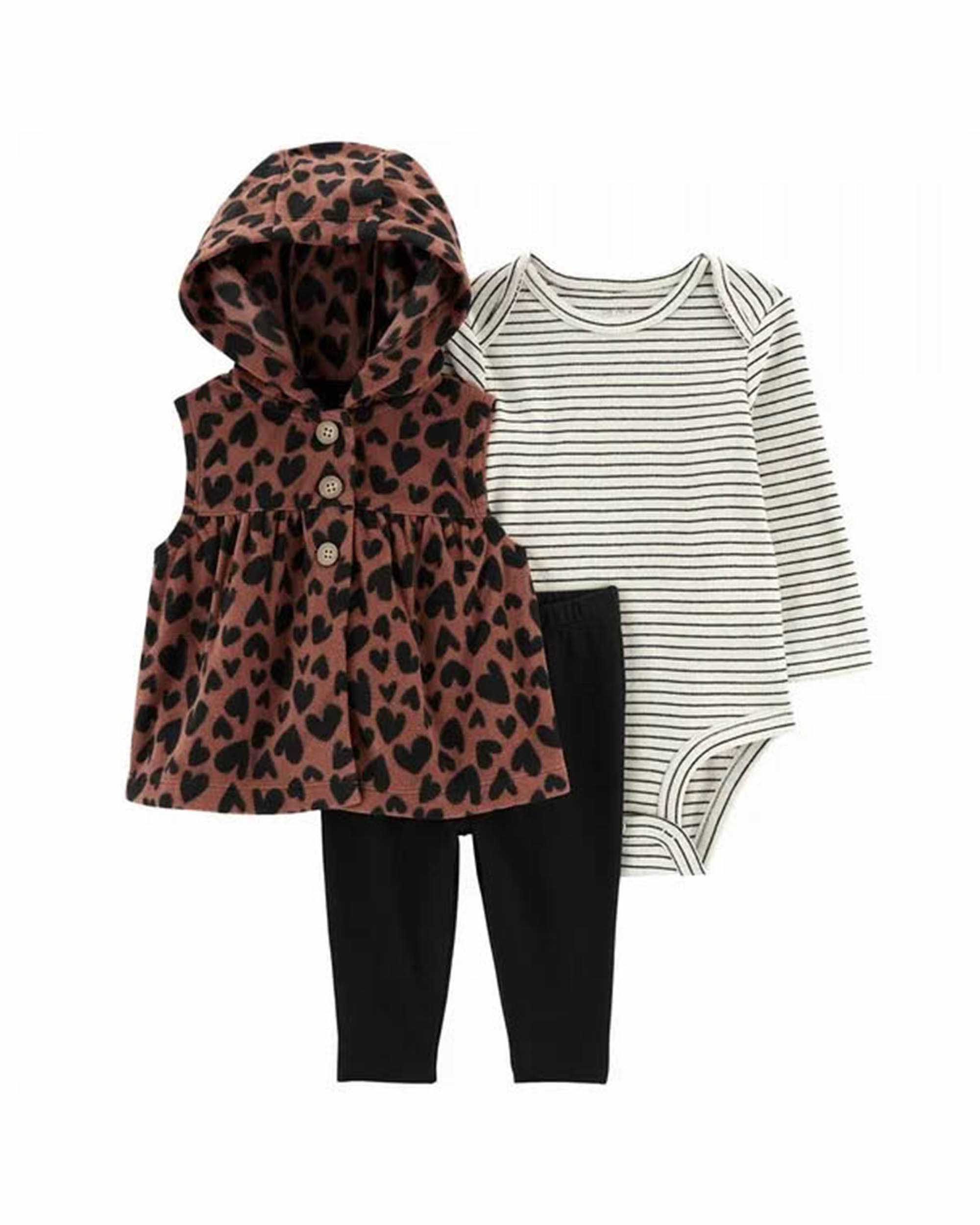 Carter's 3-Piece Heart Print Pants Set