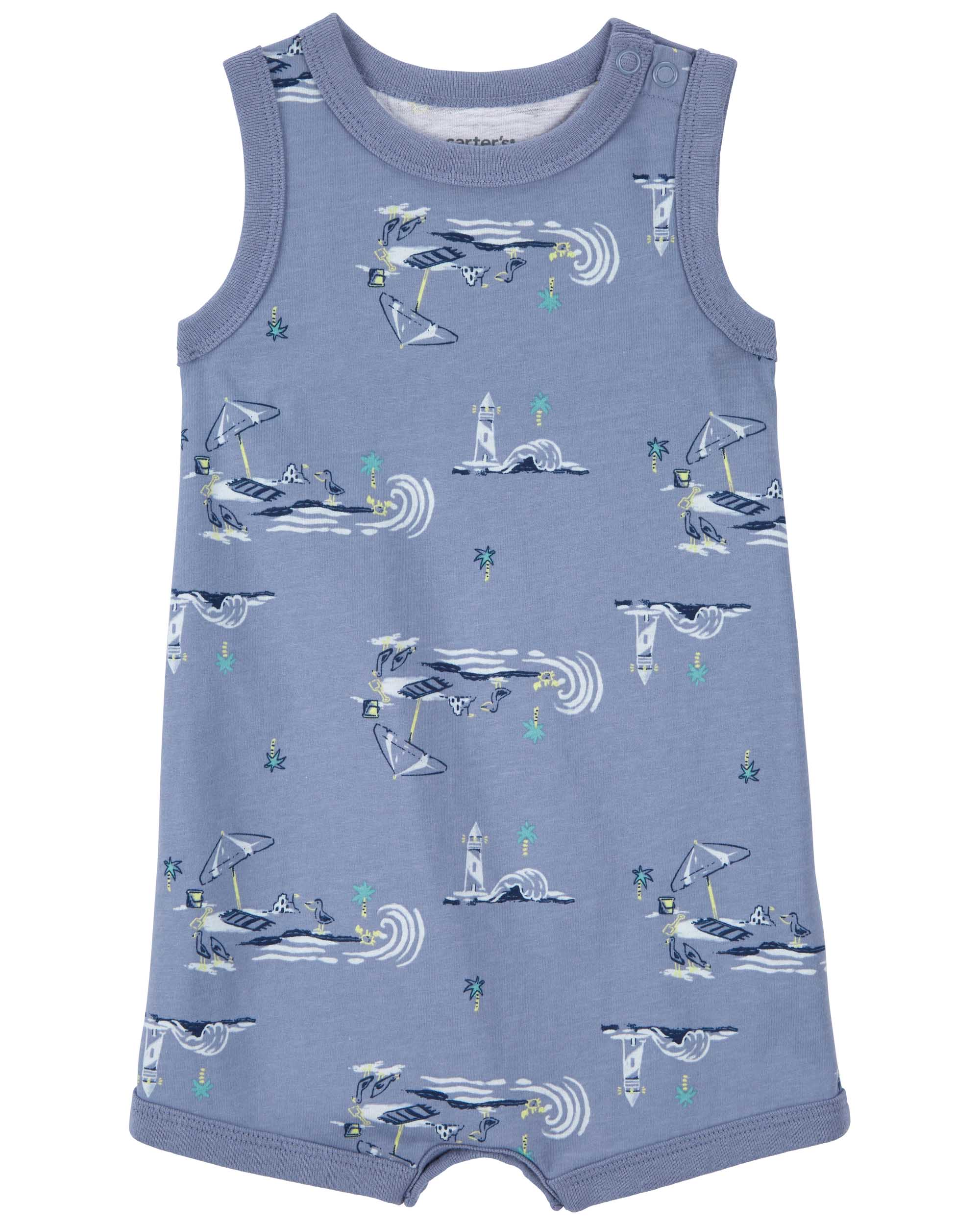 Carter's Beach Print Romper