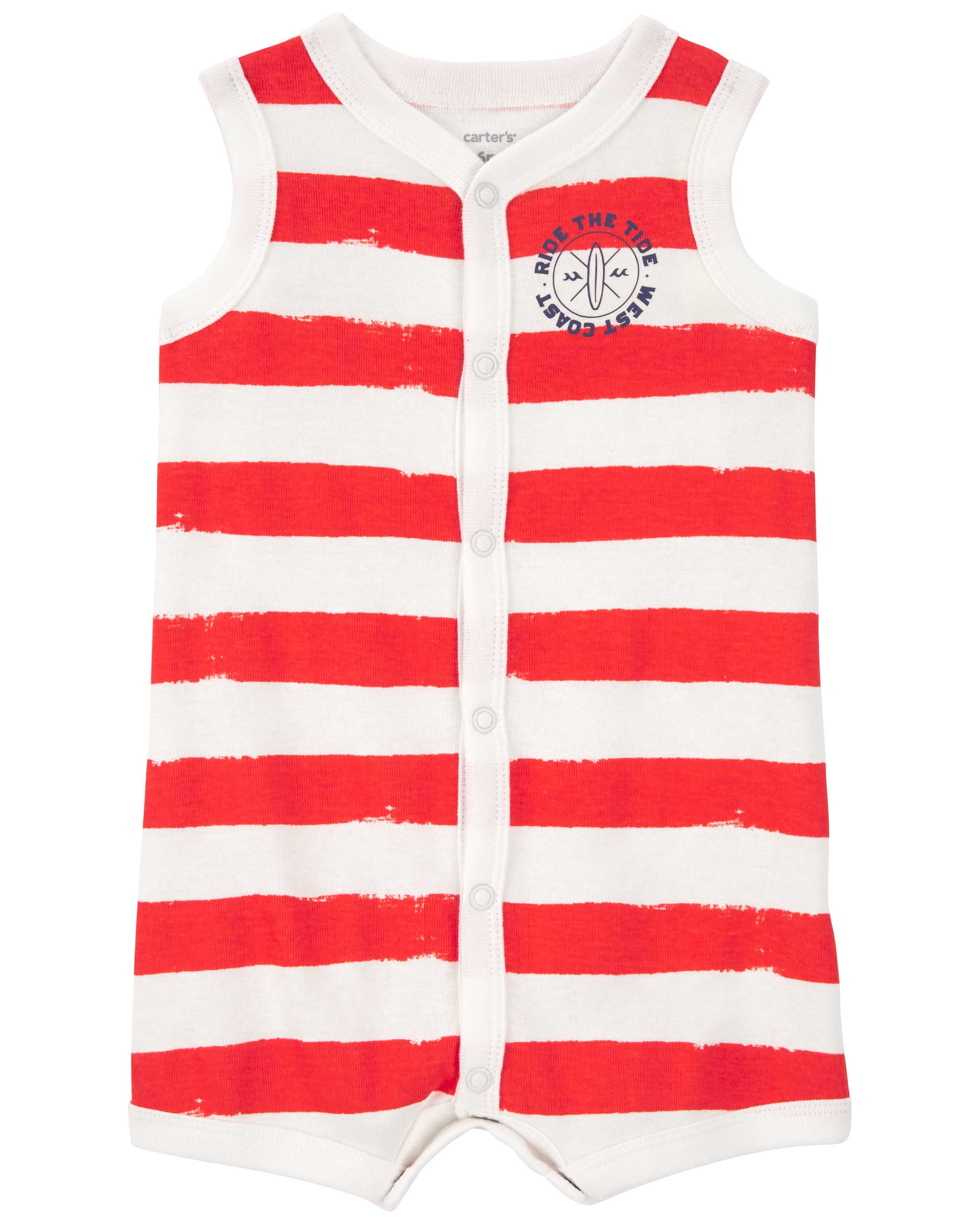 Carter's Striped Sleeveless Romper