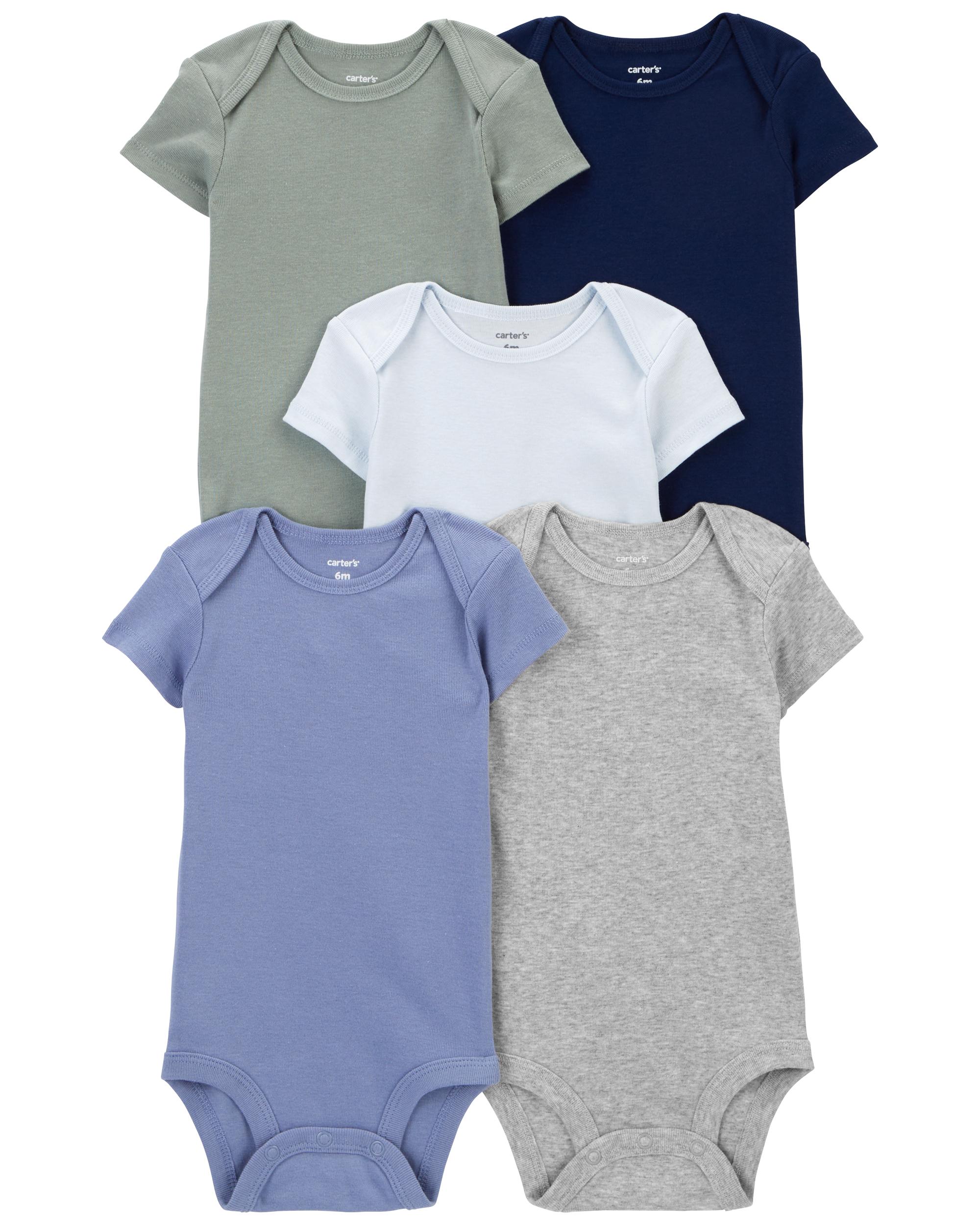 Carter's 5-Piece Snap-Up Short-Sleeve Bodysuit Pack