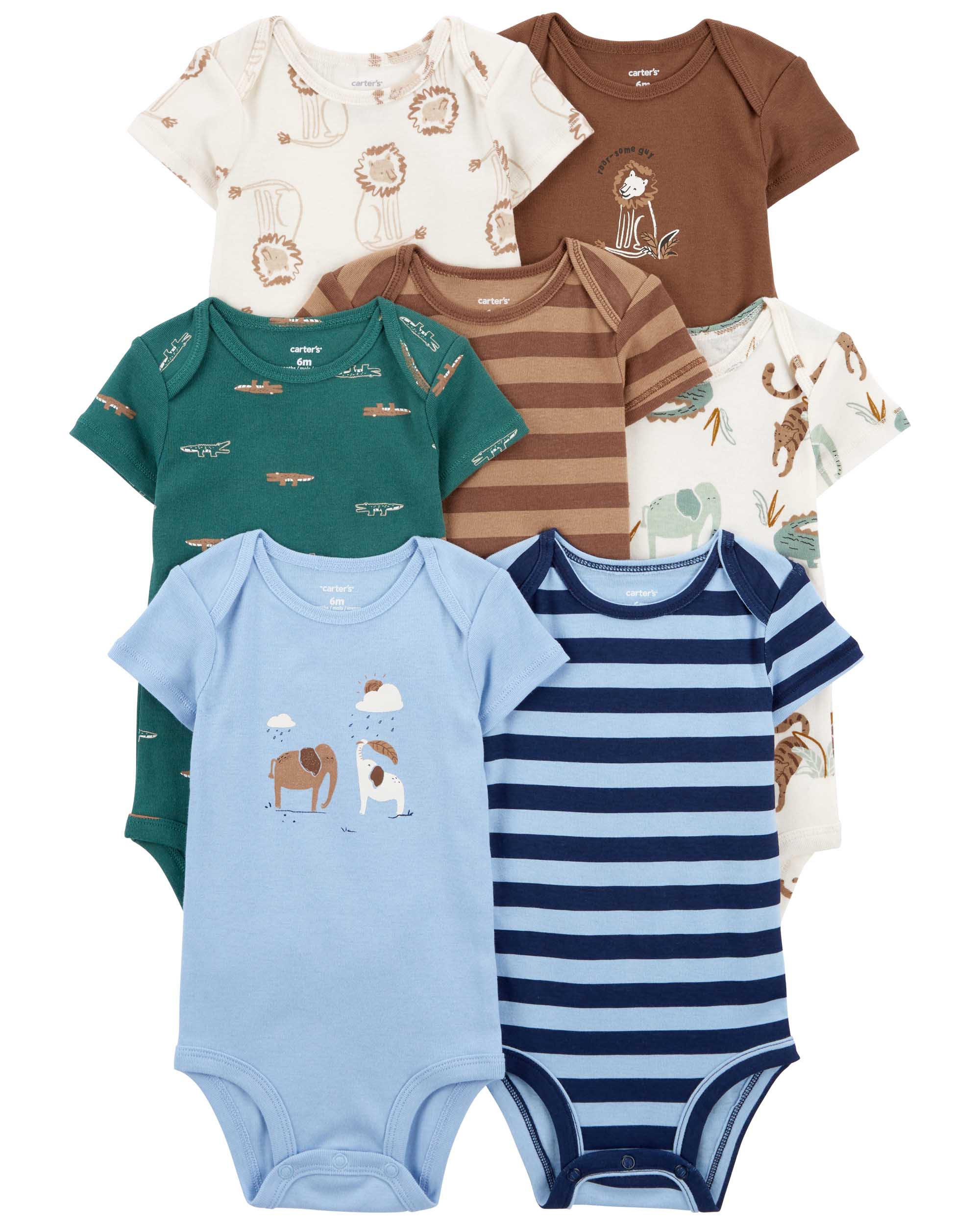 Carter's 7-Pack Striped Bodysuits