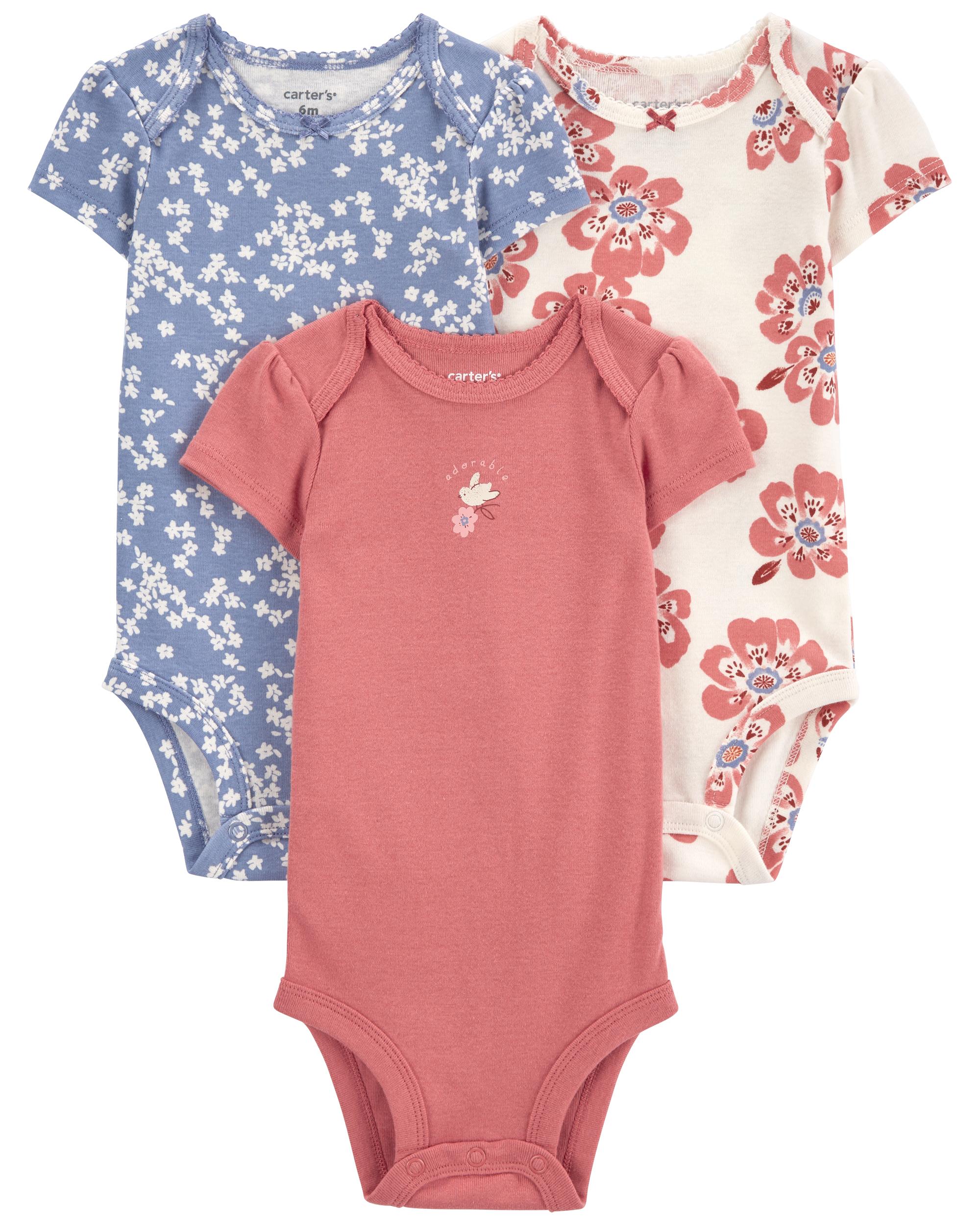 Carter's 3-Piece Floral Bodysuit Pack