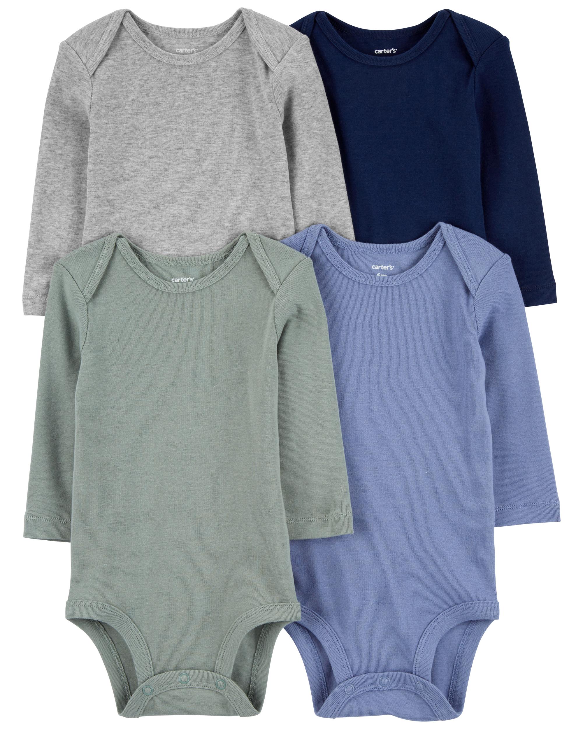 Carter's 4-Piece Long-Sleeve Bodysuit Pack