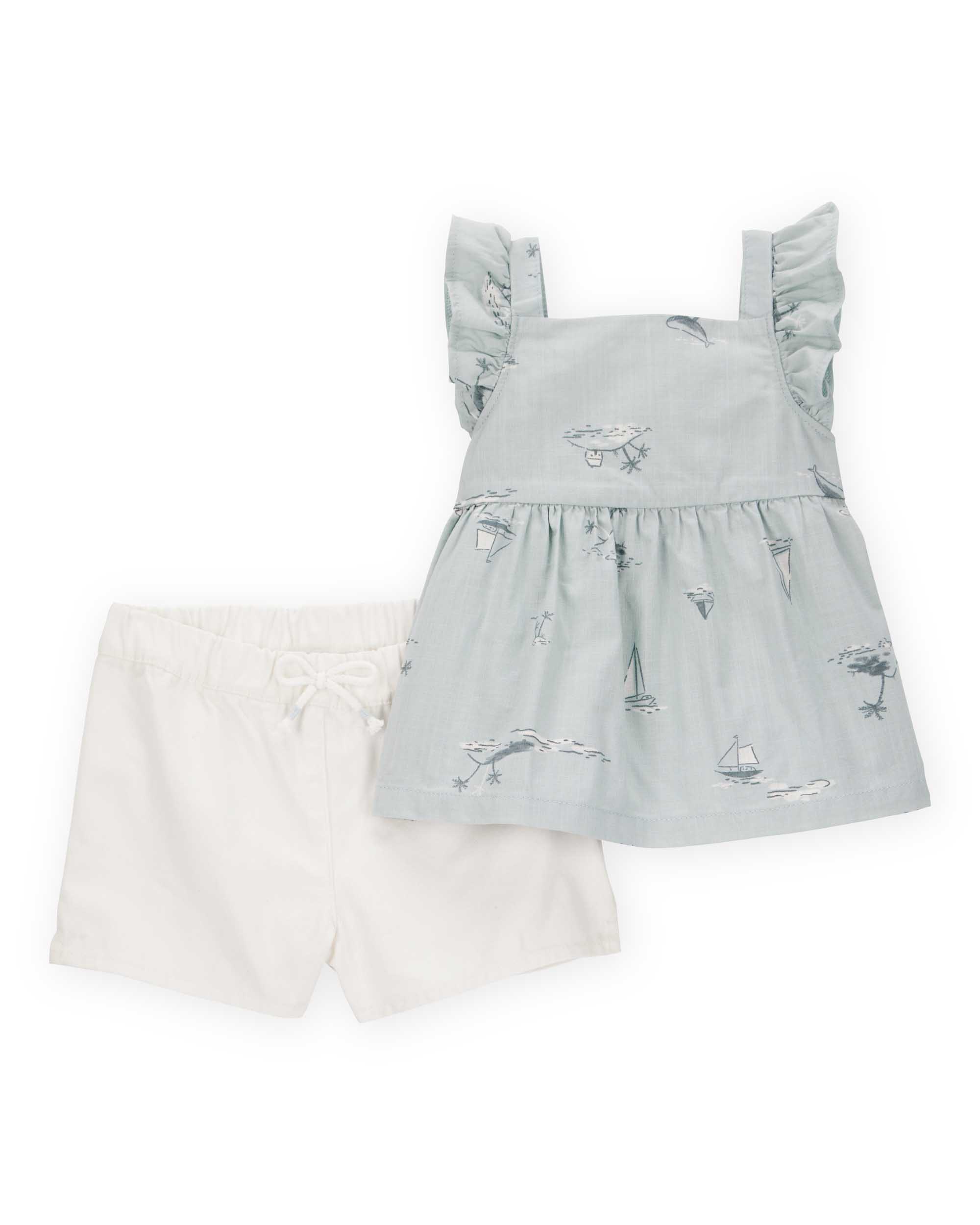 Carter's 2-Piece Palm Tree Shorts Set
