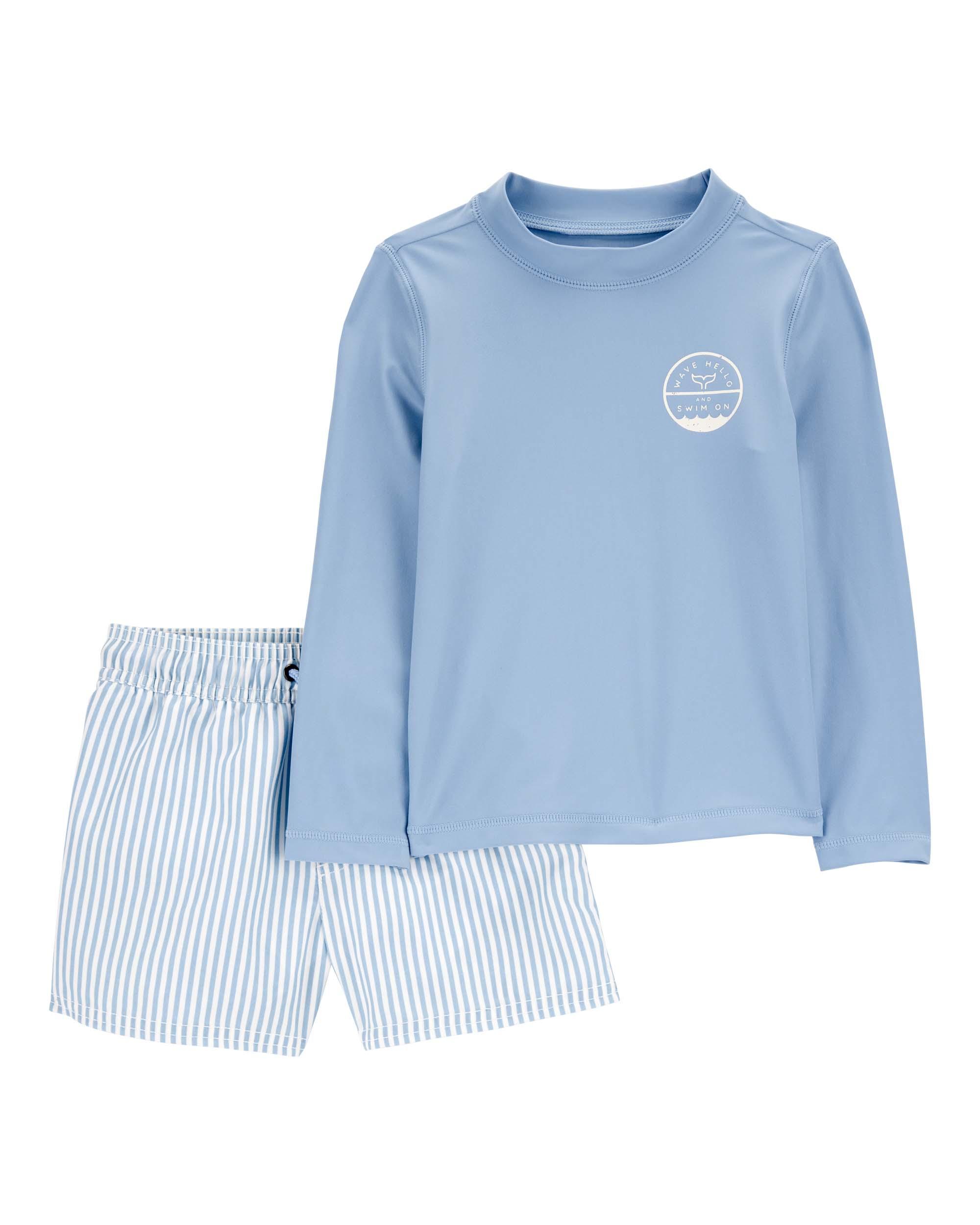 Carter's 2-Piece Striped Rashguard Set