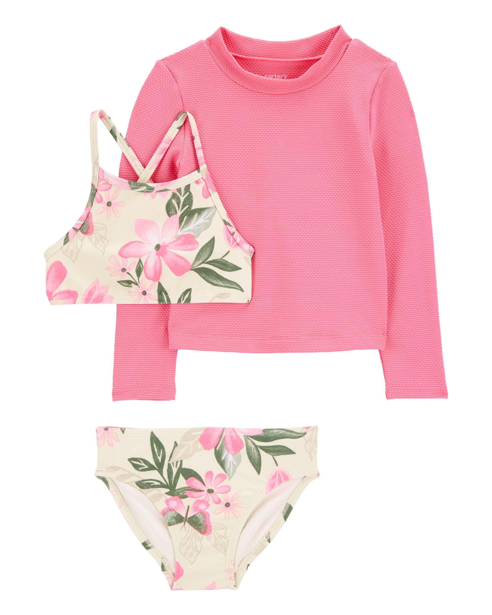 Carter's 3-Piece Tropical Rashguard Set