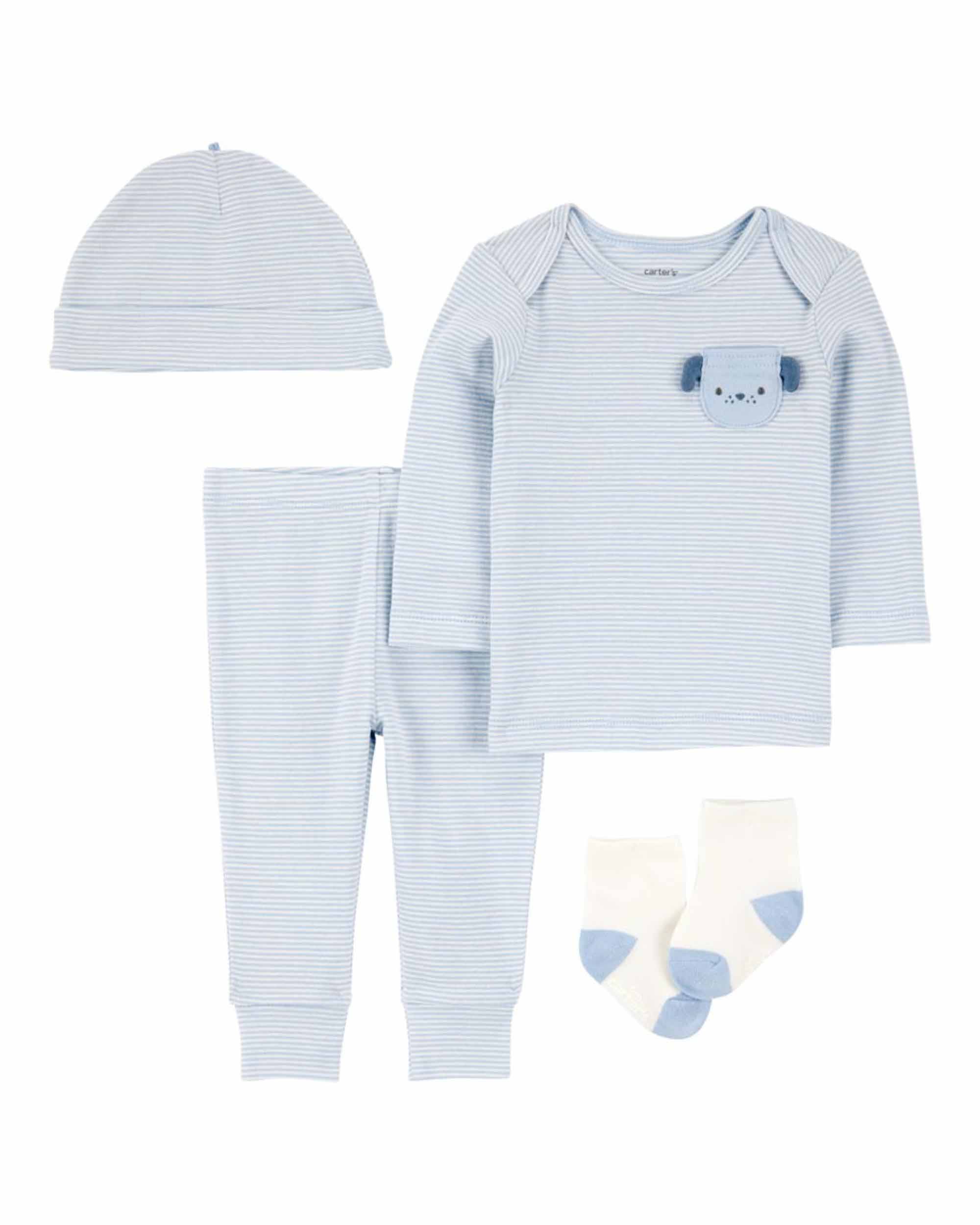 Carter's 4-Piece Puppy Outfit Set - Blue