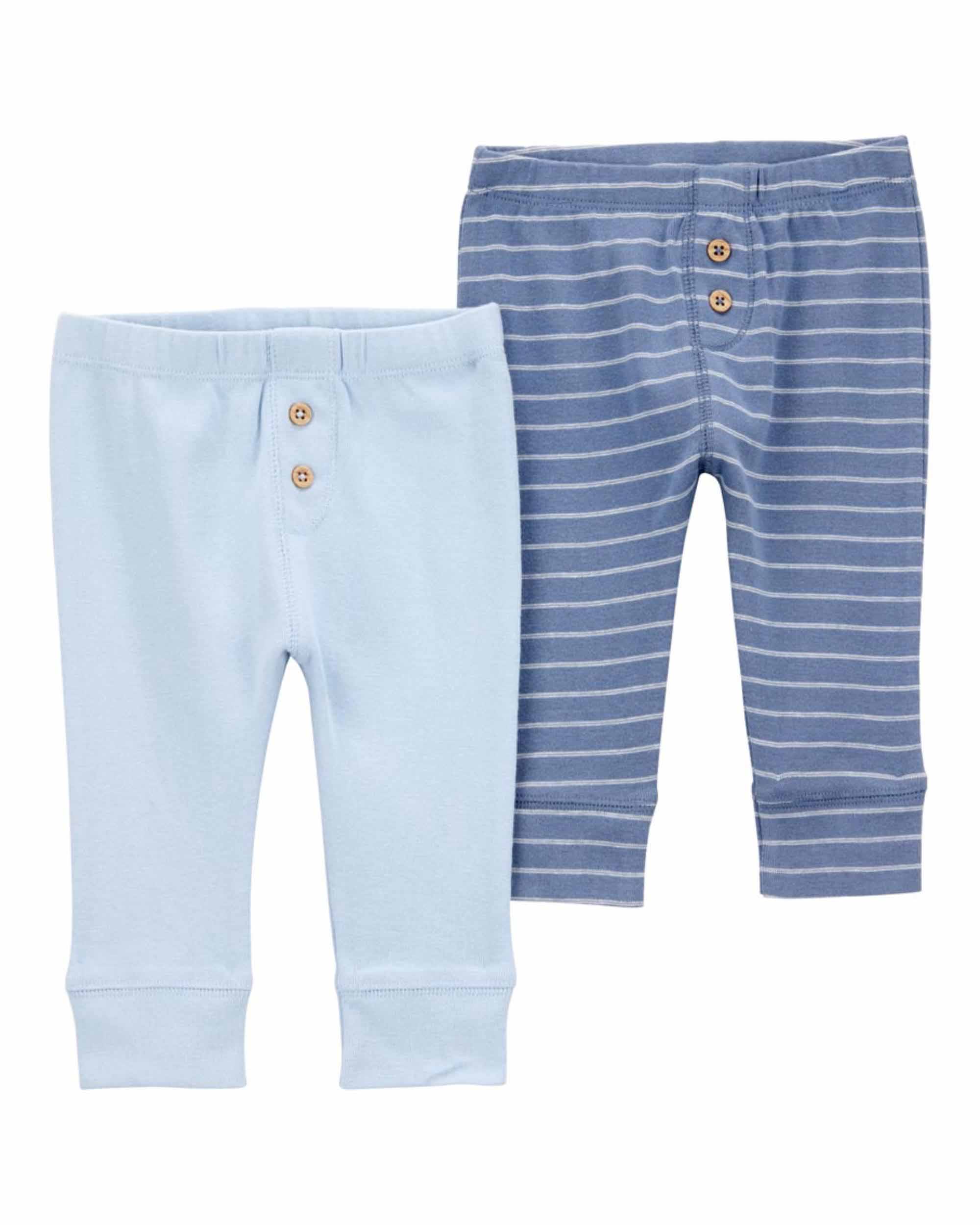 Carter's 2-Pack Striped Pants - Blue
