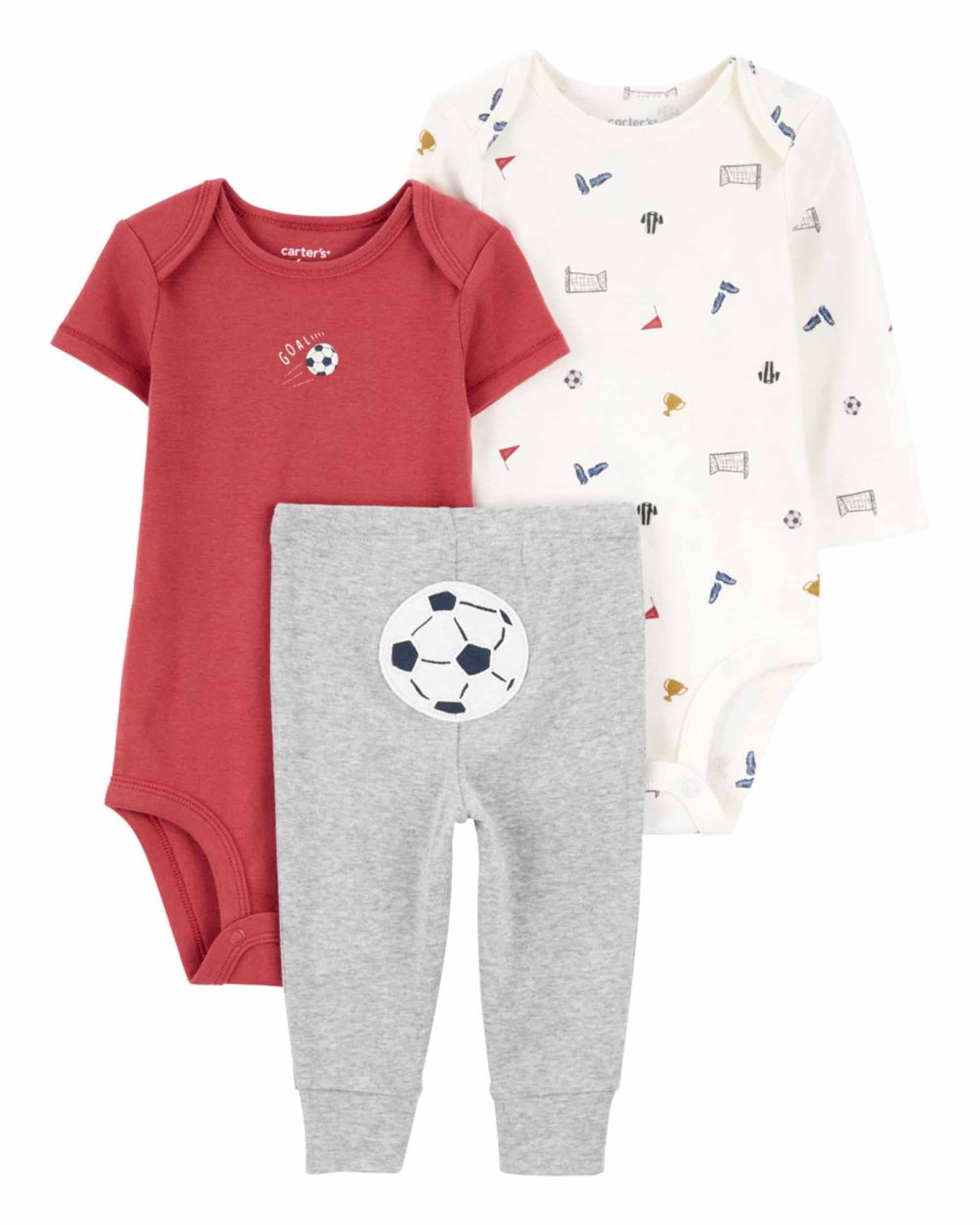 Carter's 3-Piece Ball Print Little Character Set - Multicolor