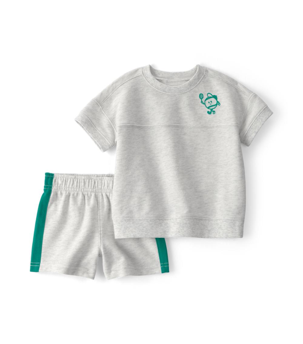 Carter's Baby Boys Tennis 2 Piece Playwear Set, Multicolor