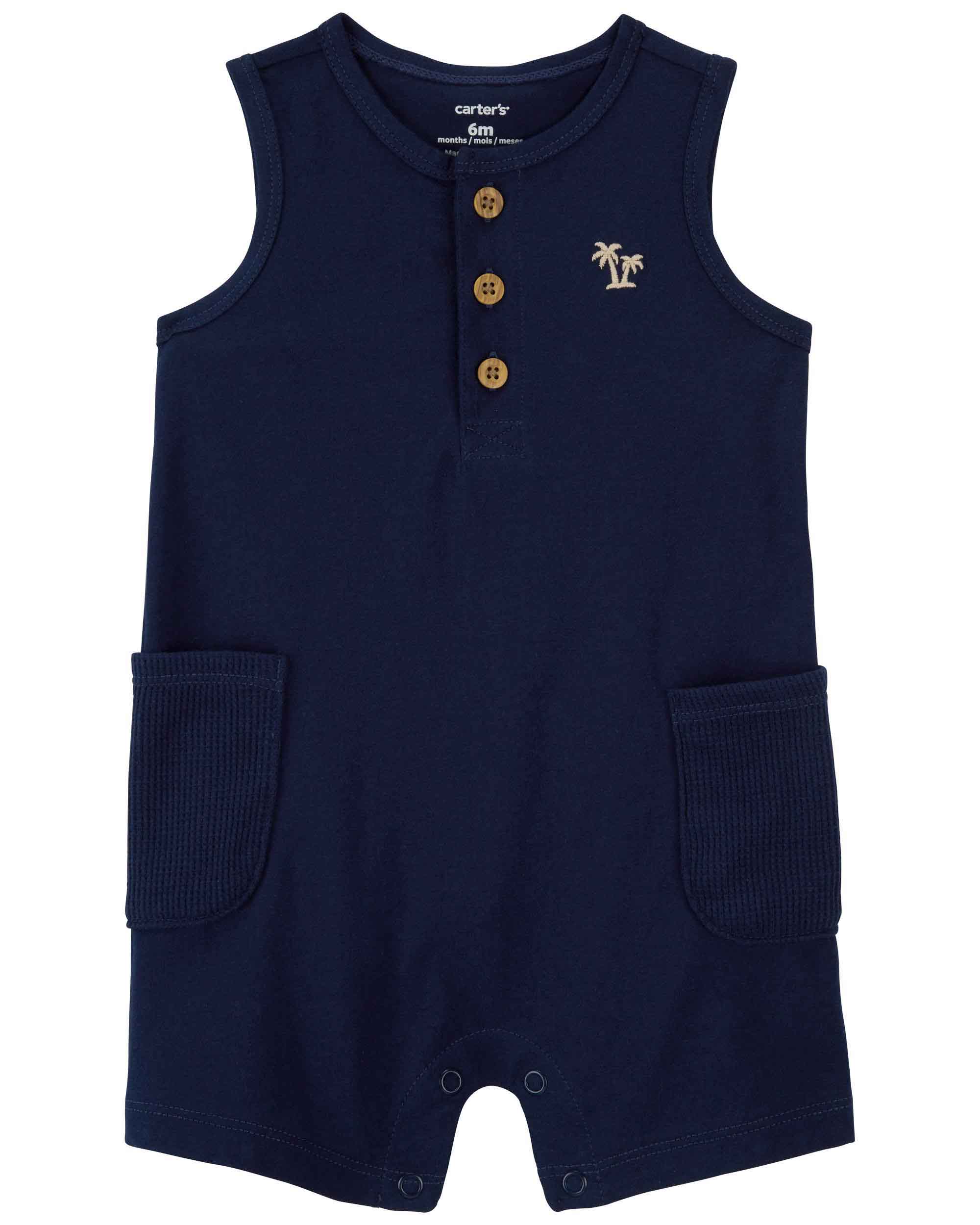 Carter's Palm Tree Print Romper