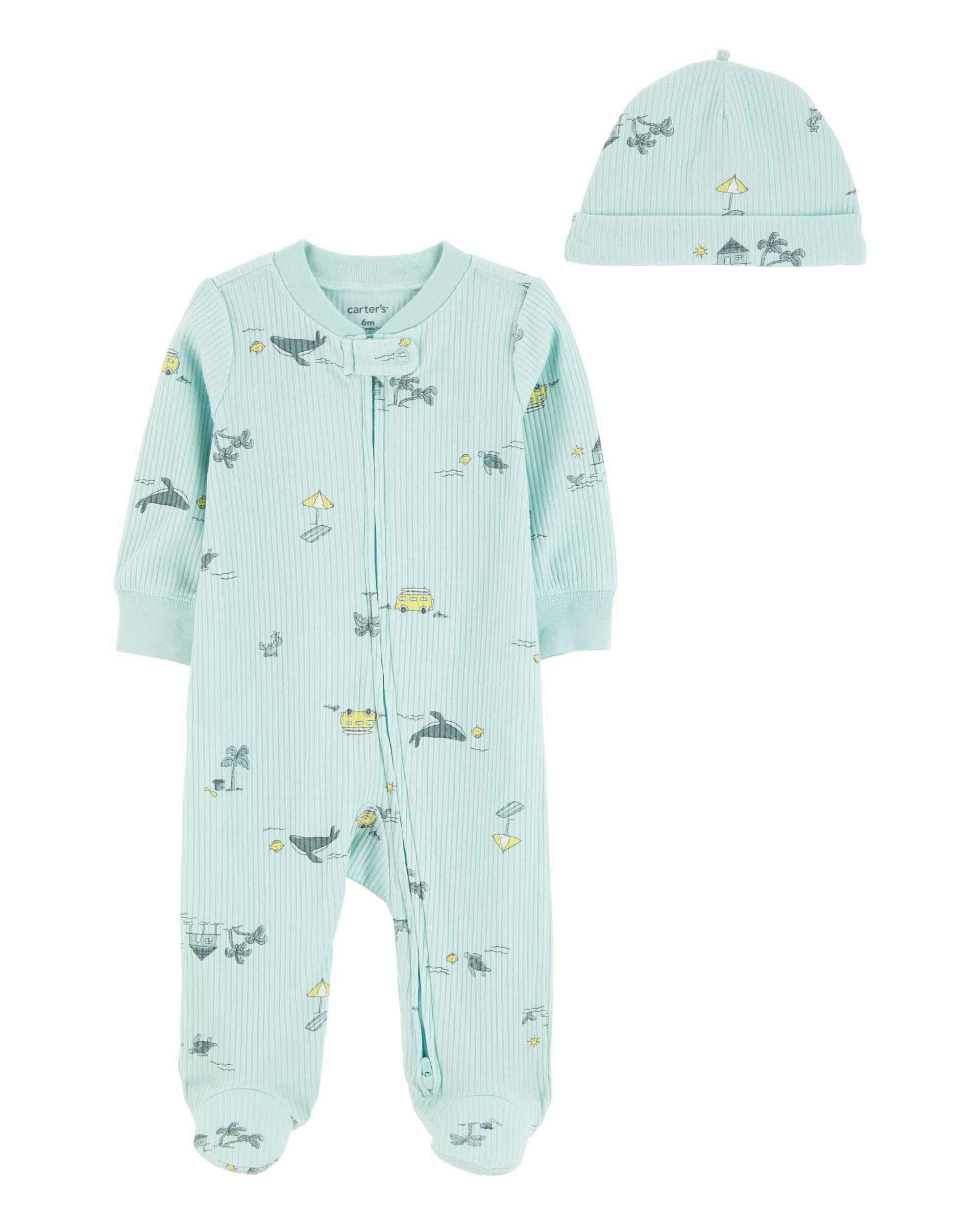 Carter's 2-Piece Beach Printed Sleep & Play Pyjamas Set