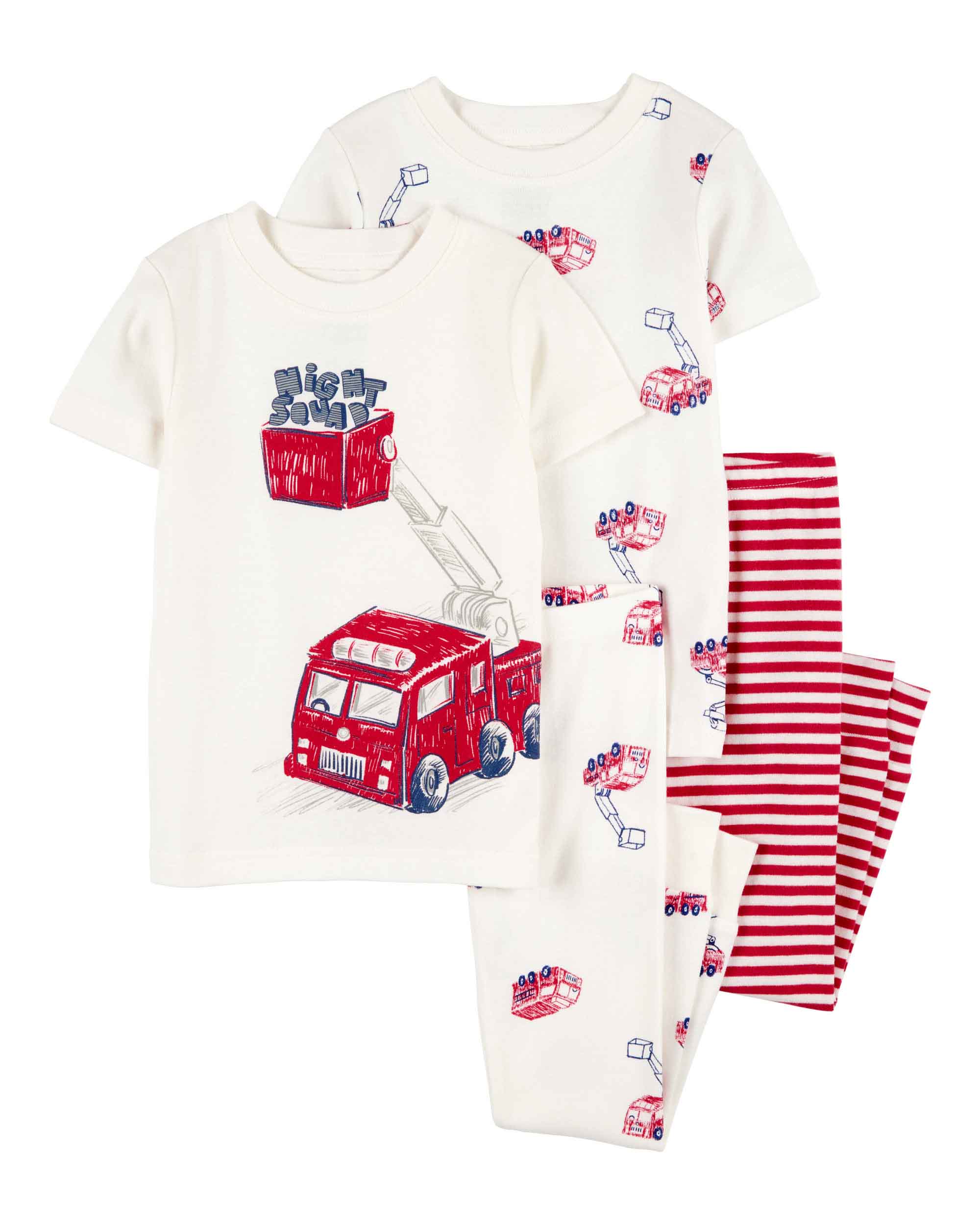 Carter's 4-Piece Fire Truck Pyjamas Set