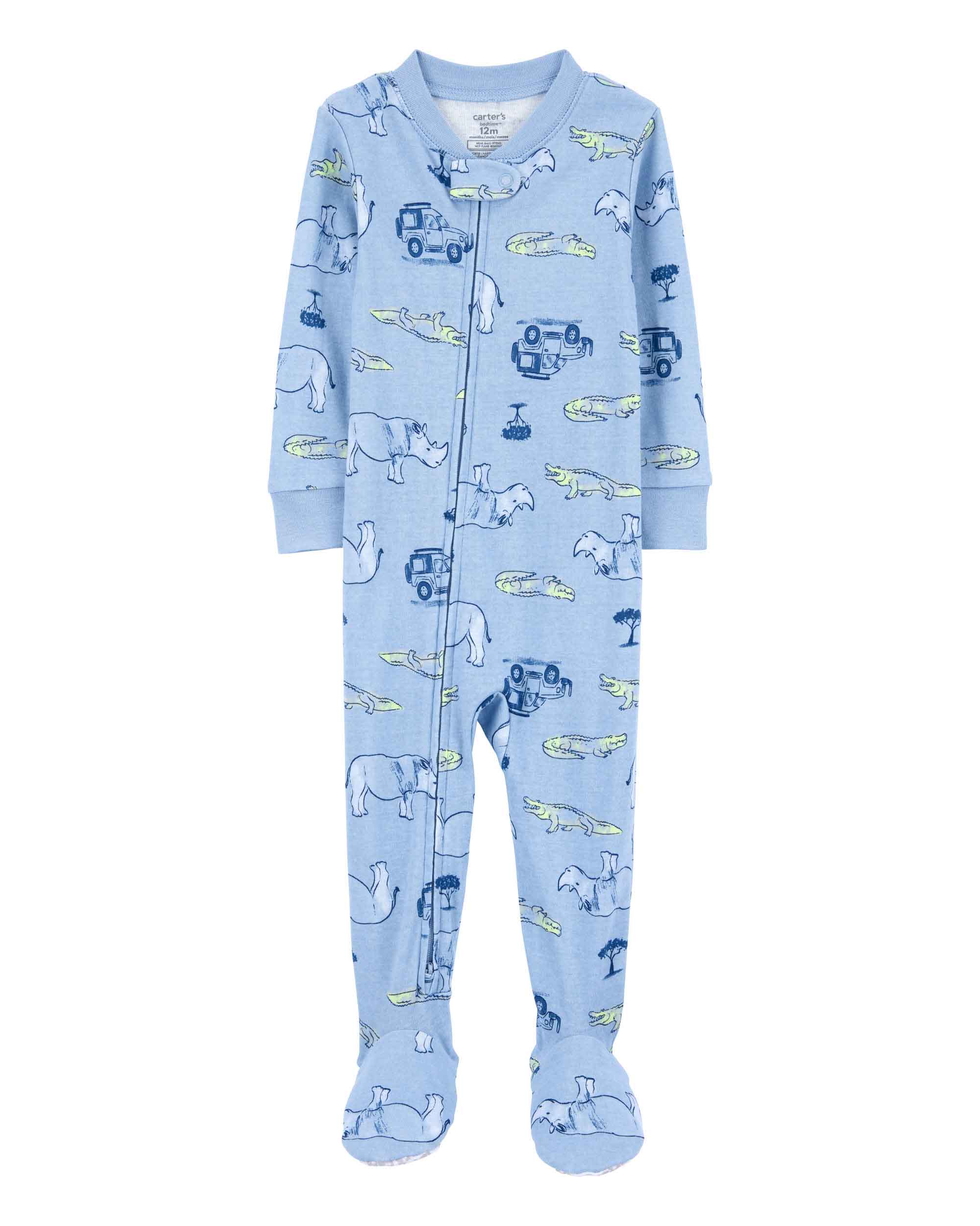 Carter's 1-Piece Safari Print Footie Pyjamas