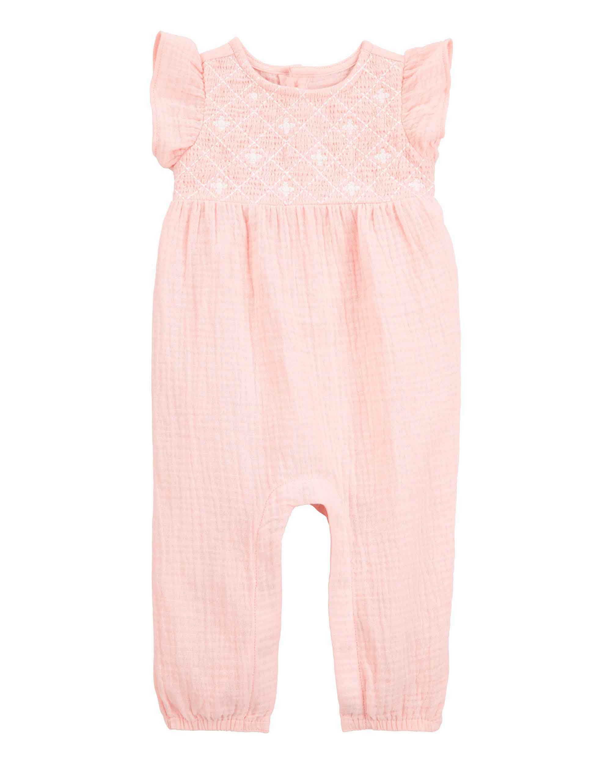 Carter's Gauze-Detailed Jumpsuit