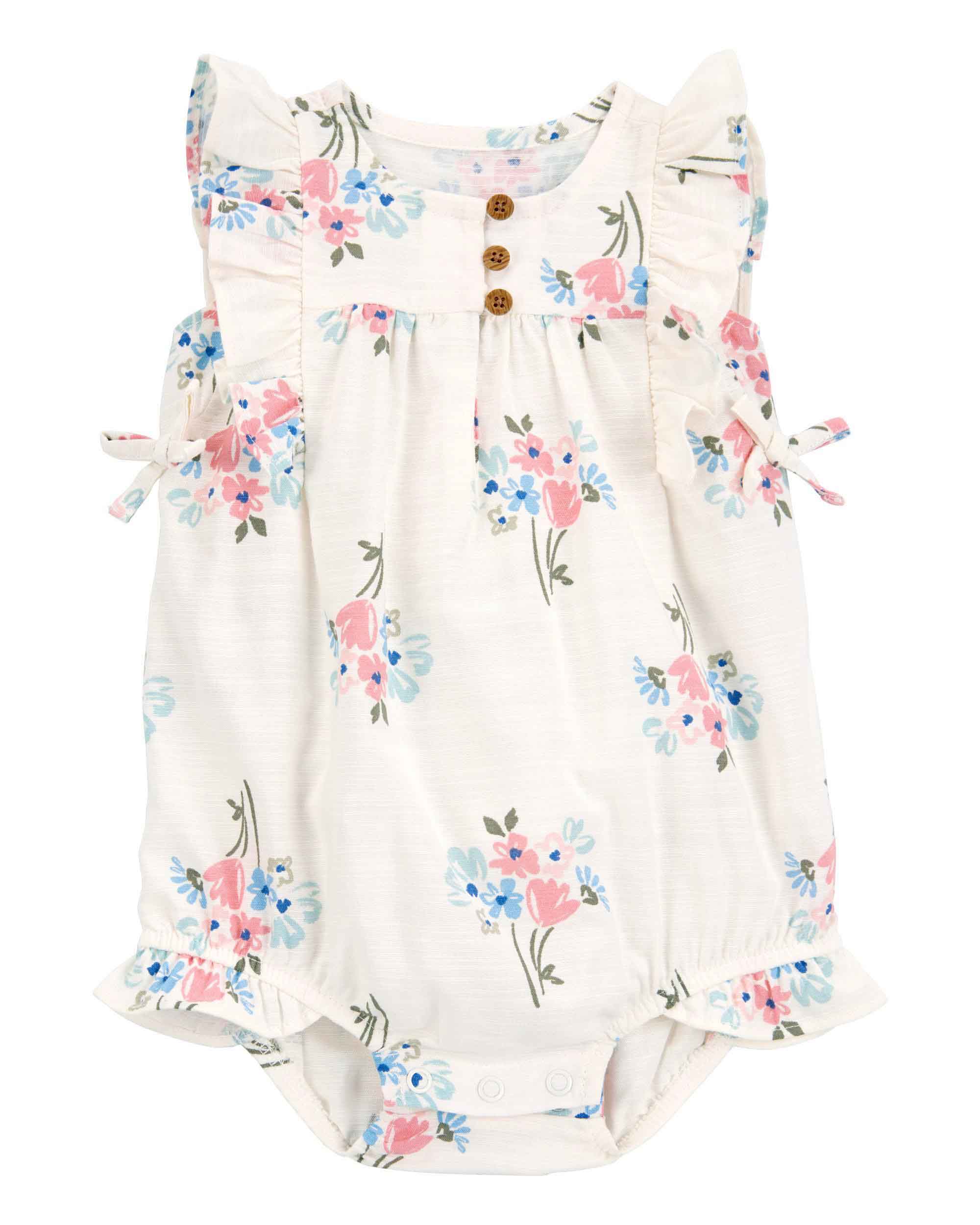 Carter's Floral Printed Bubble Romper