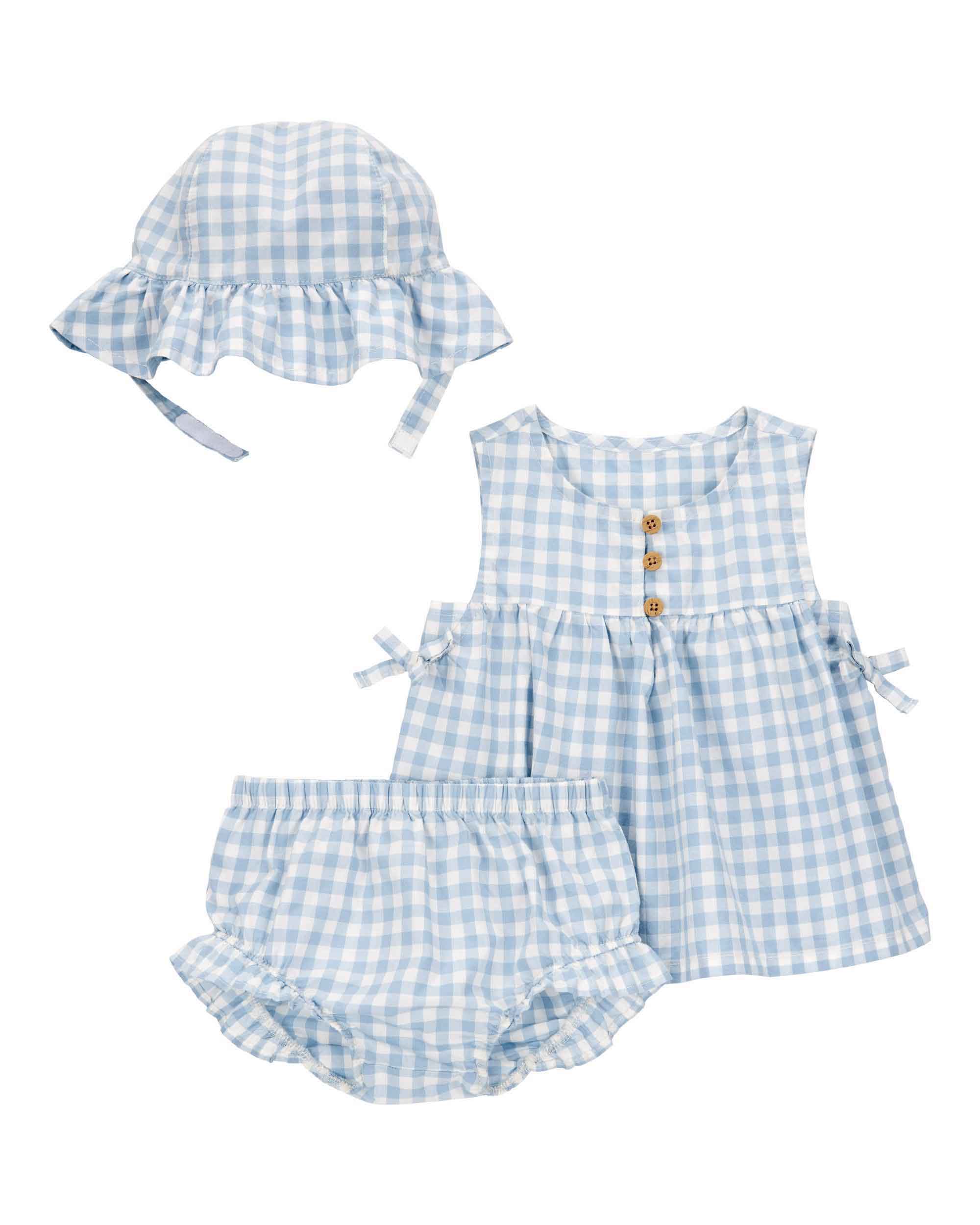 Carter's 3-Piece Chequered Outfit Set