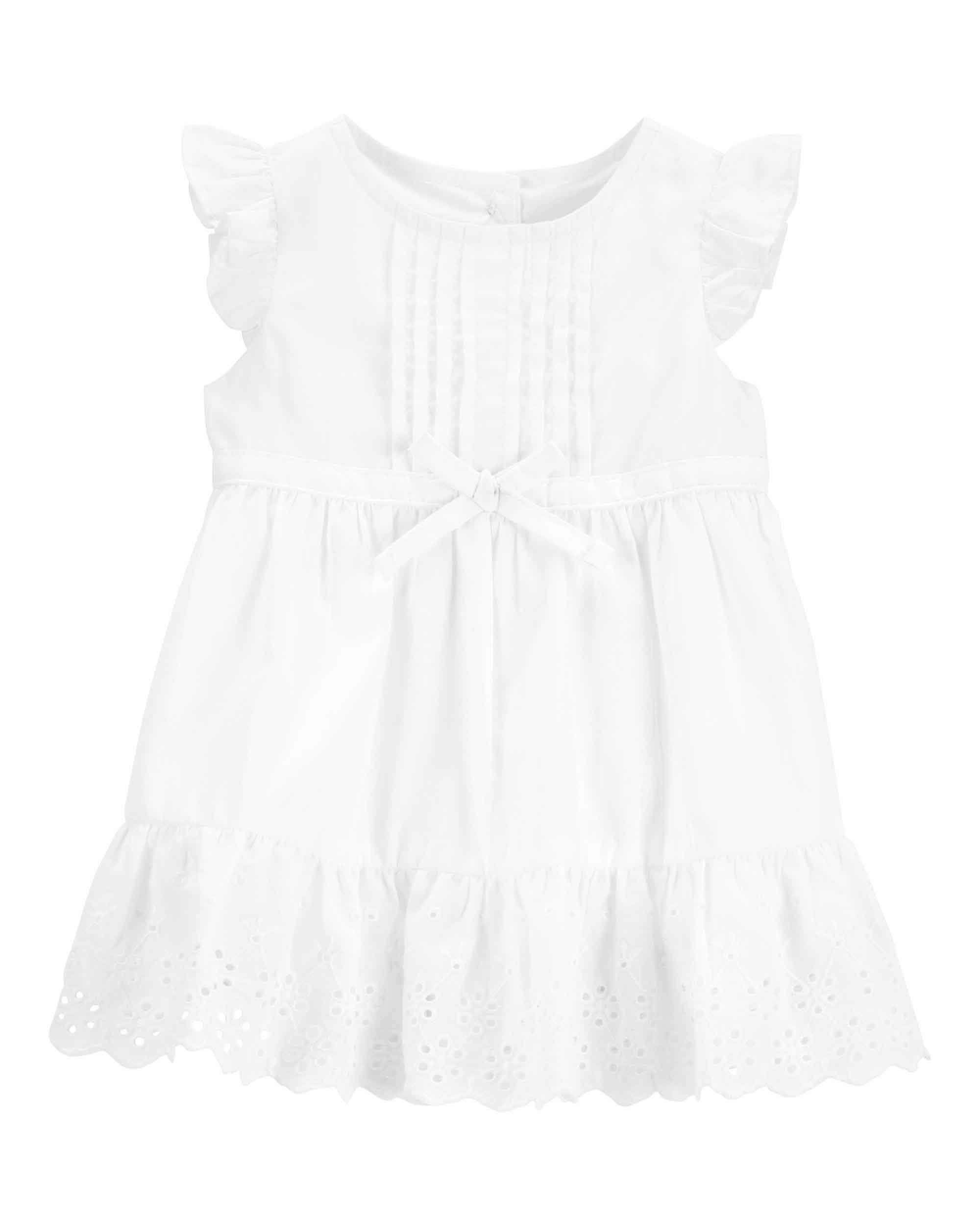 OshKosh B'gosh Eyelet-Detailed Textured Dress