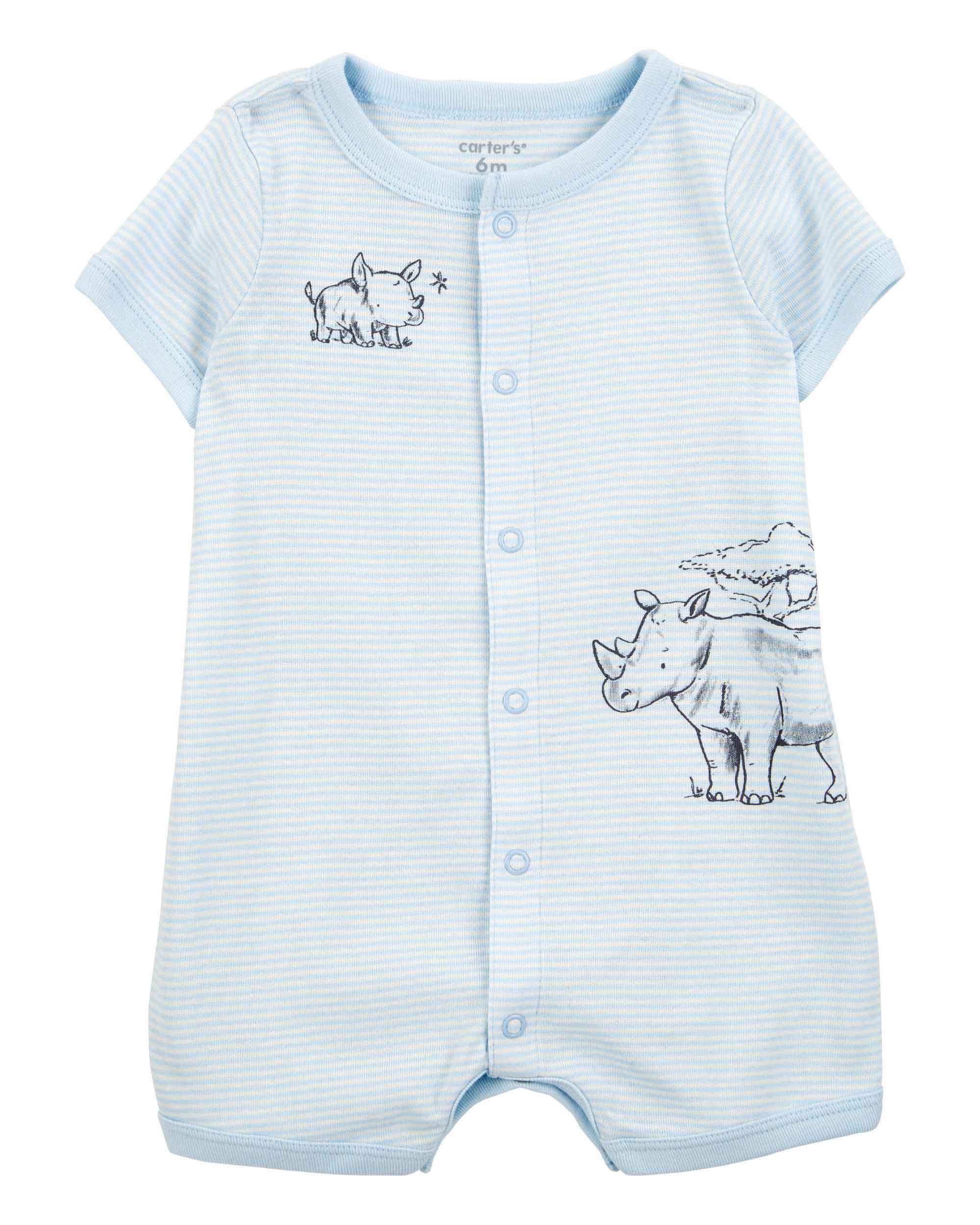 Carter's Striped Rhino Romper