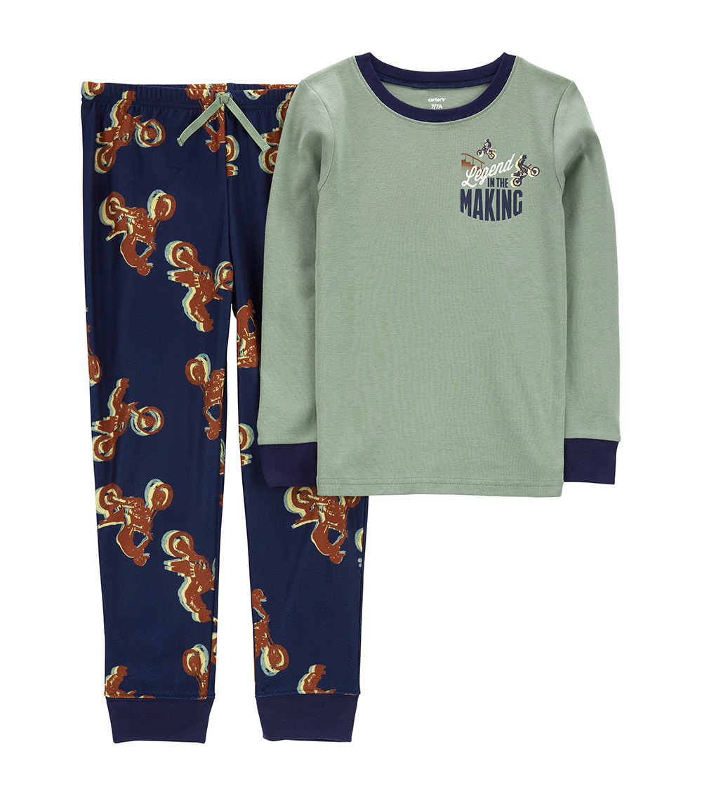 Carter's 2-Piece Motorcycle Cotton & Fleece Pajamas