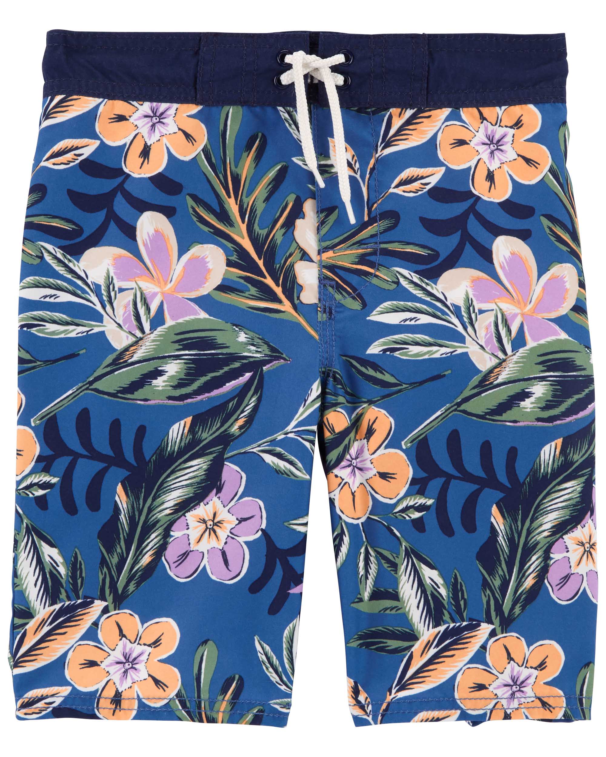 Oshkosh Tropical Floral Print Swim Trunks