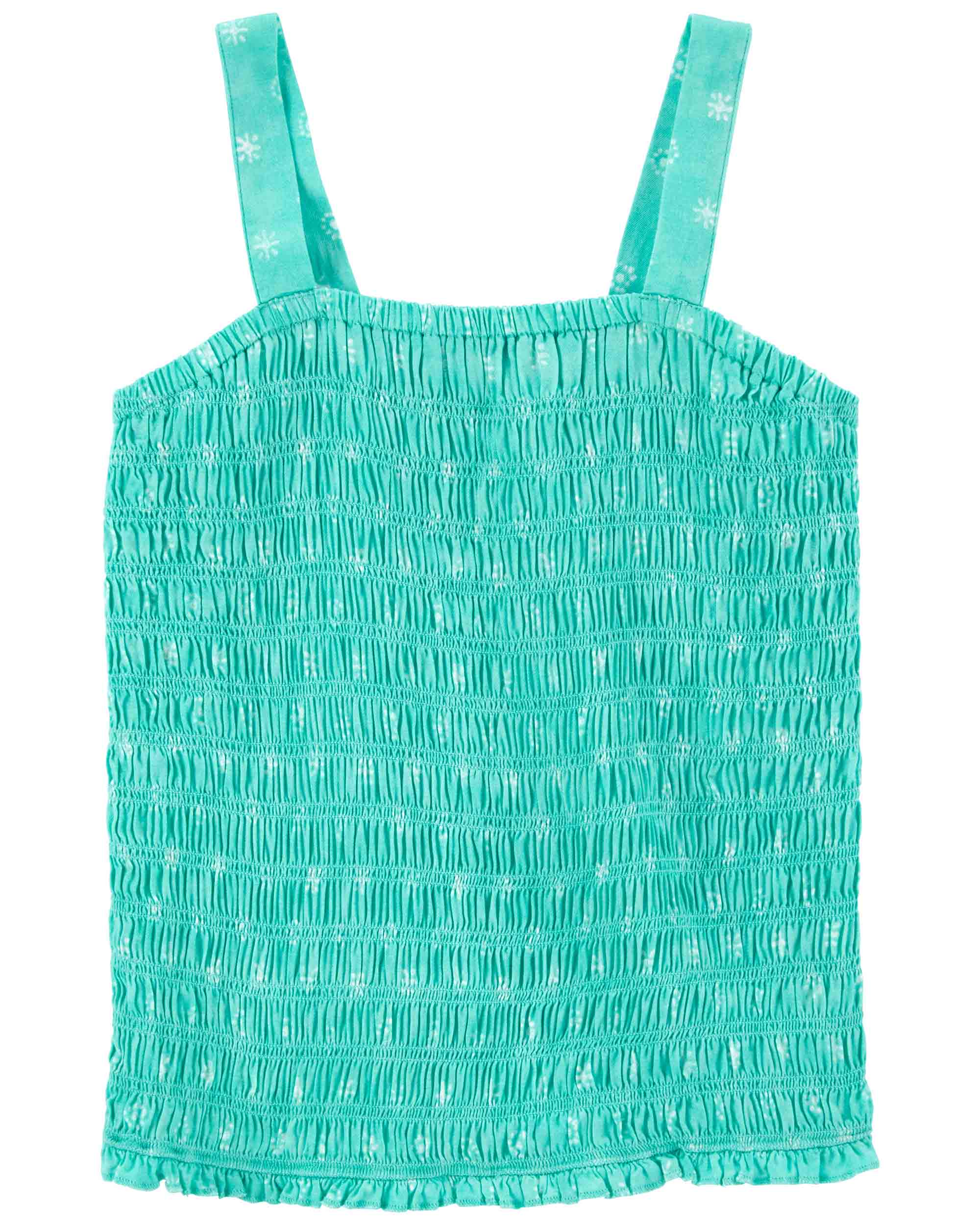 Oshkosh Smocked Sun Print LENZINGâ„¢ and ECOVEROâ„¢ Tank