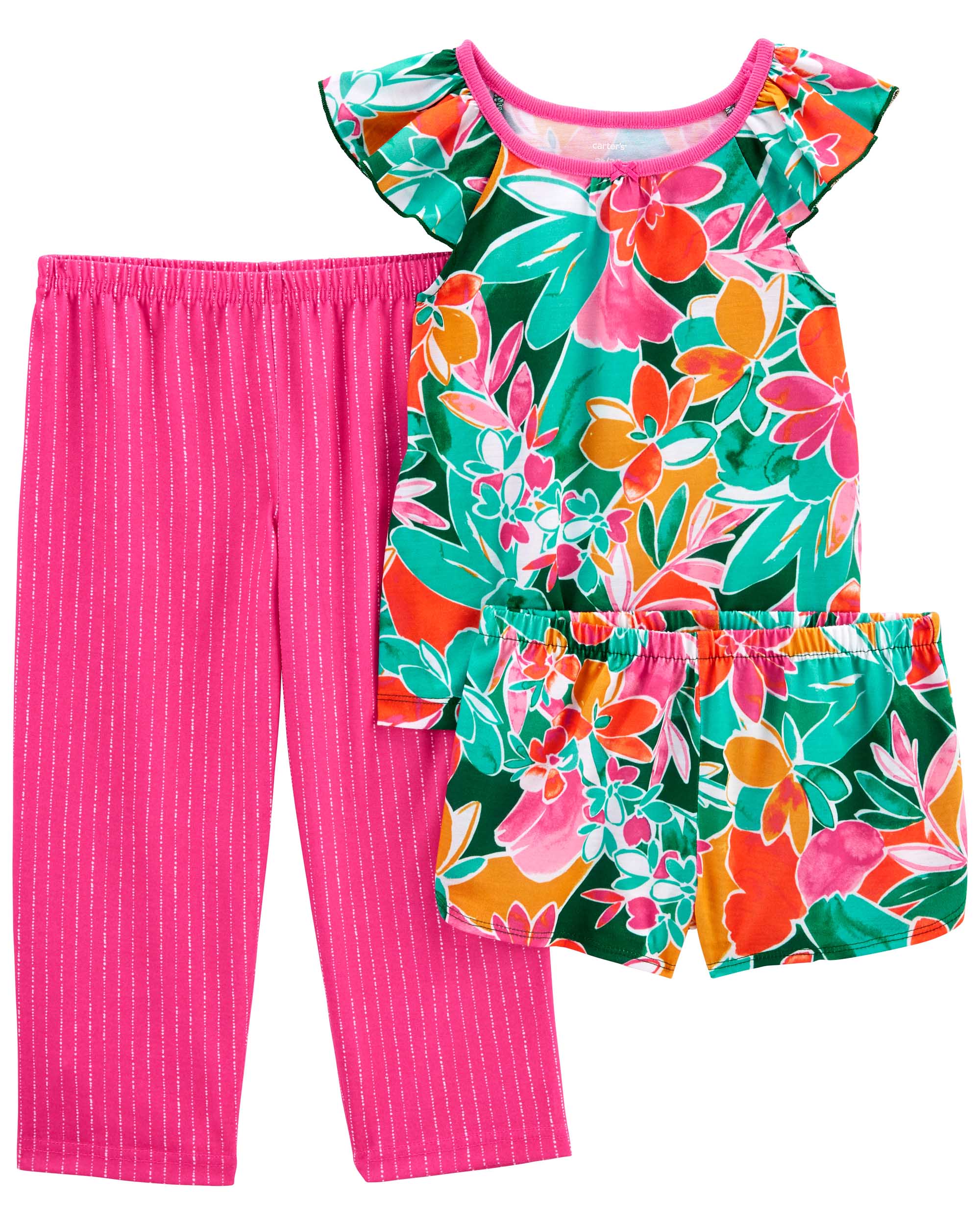 Carter's 3-Piece Tropical Loose Fit PJs
