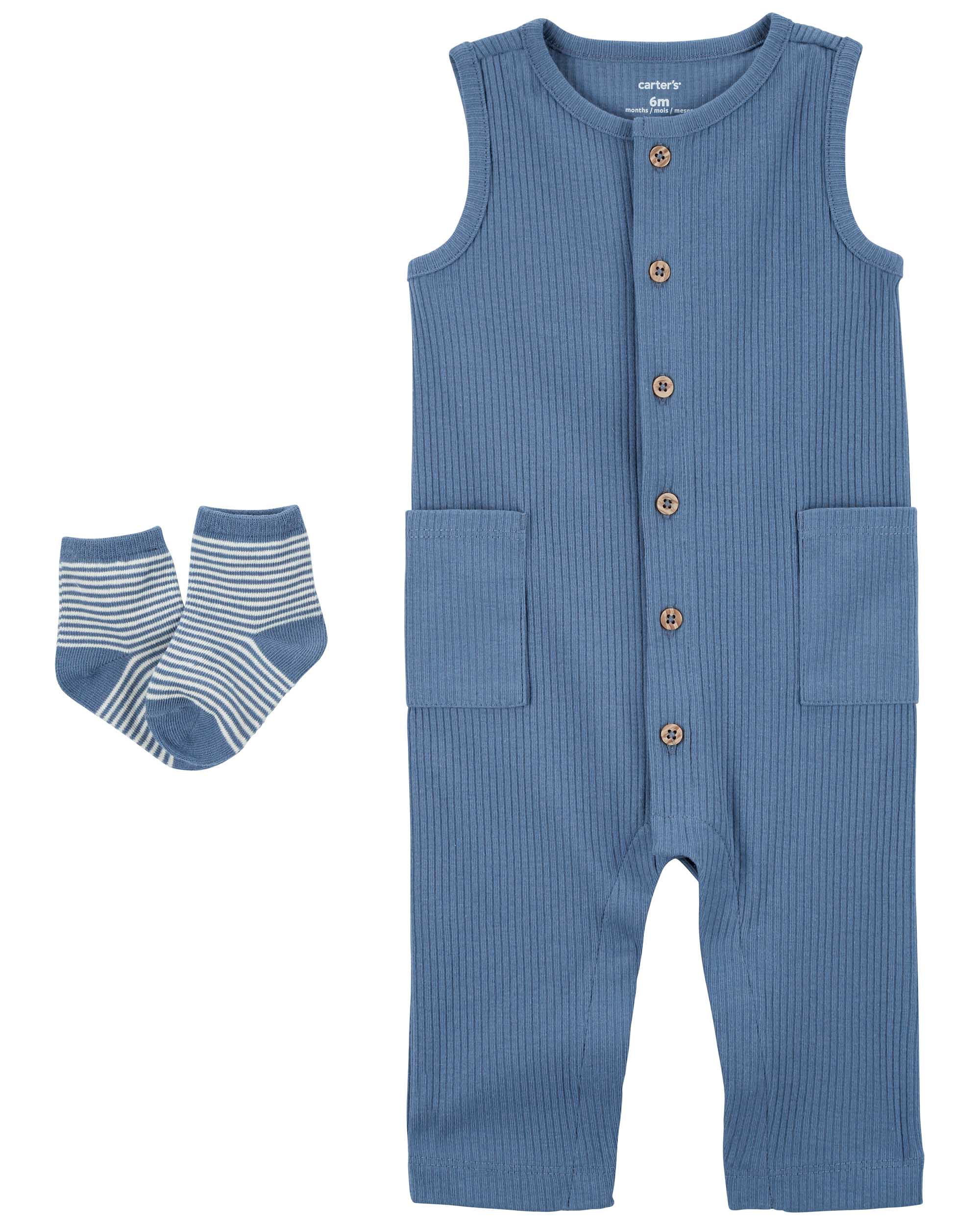 Carter's 2-Piece Jumpsuit & Socks Set