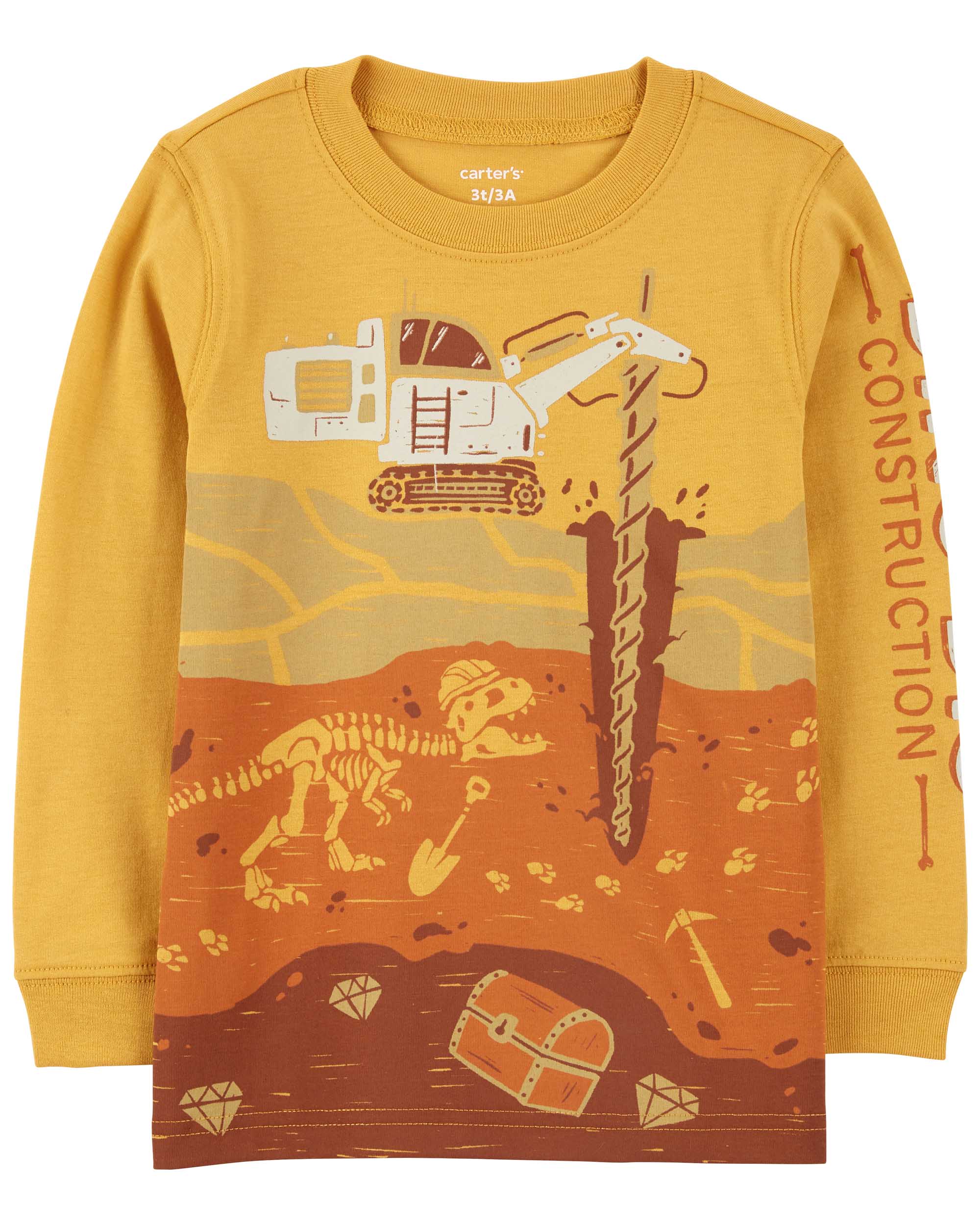 Carter's Dinosaur Digger Jersey Tee