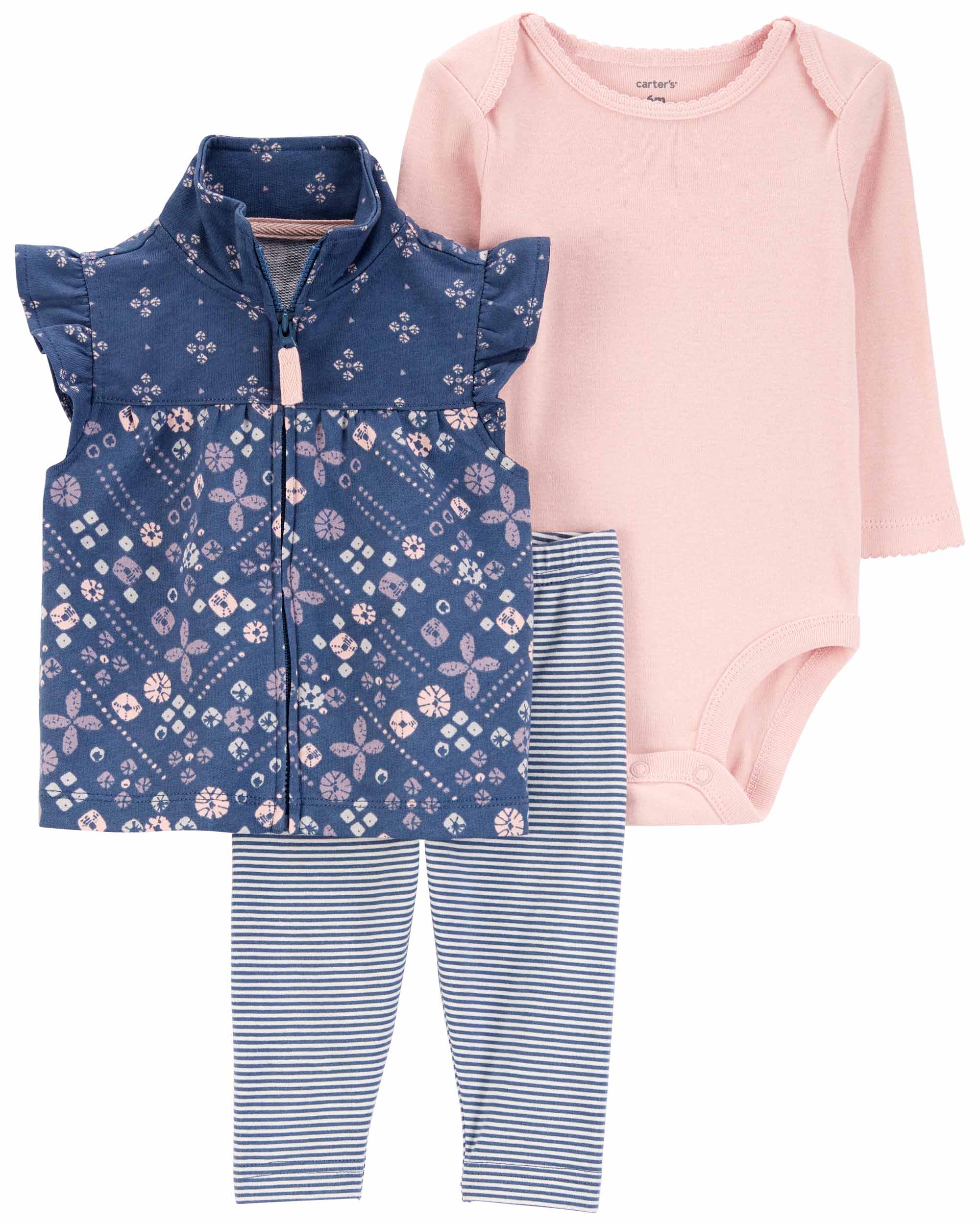 Carter's 3-pack Leggings, Bodysuit & Vest