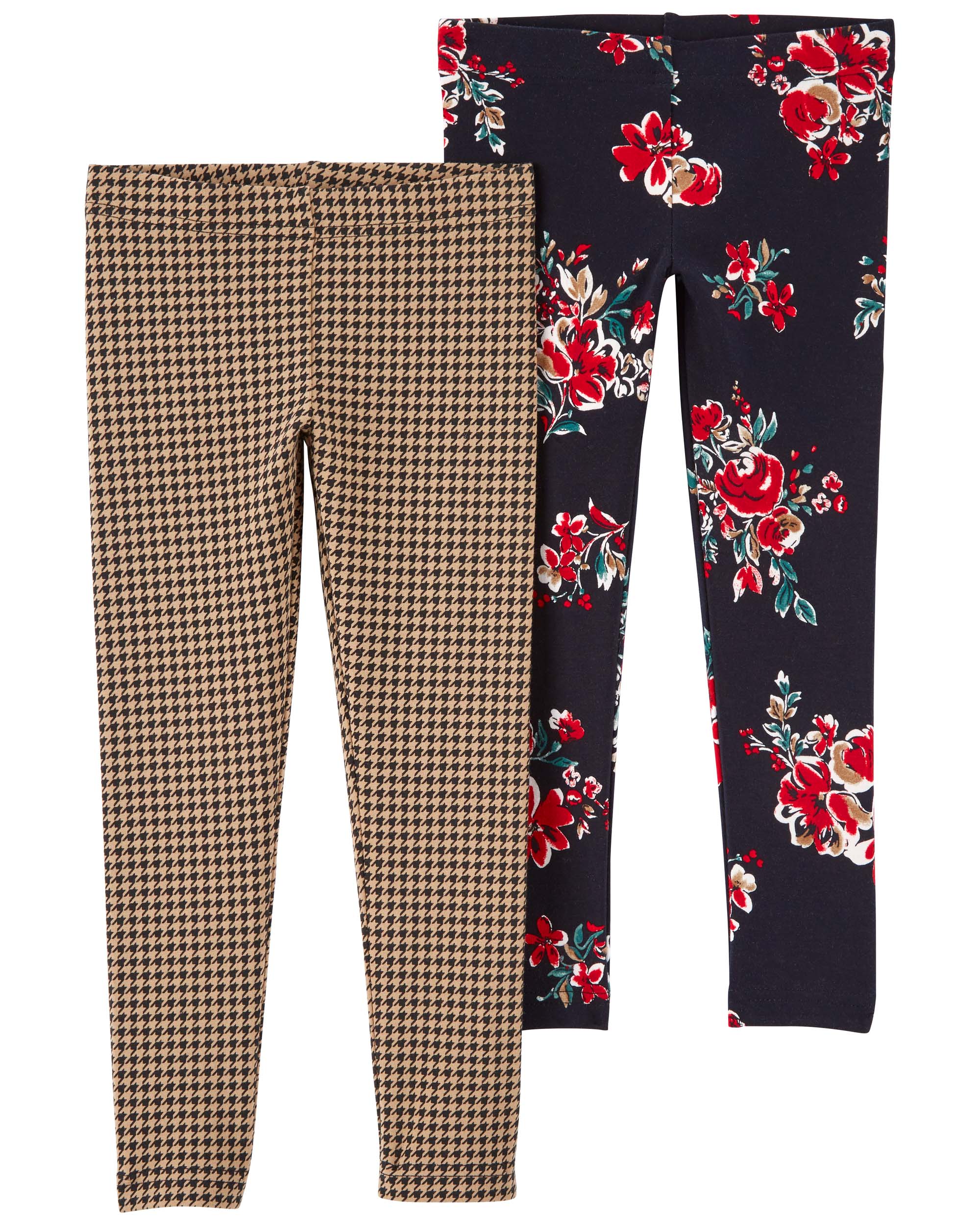 OshKosh B'gosh FA23 TG 2pk Legging black floral 2pk legging