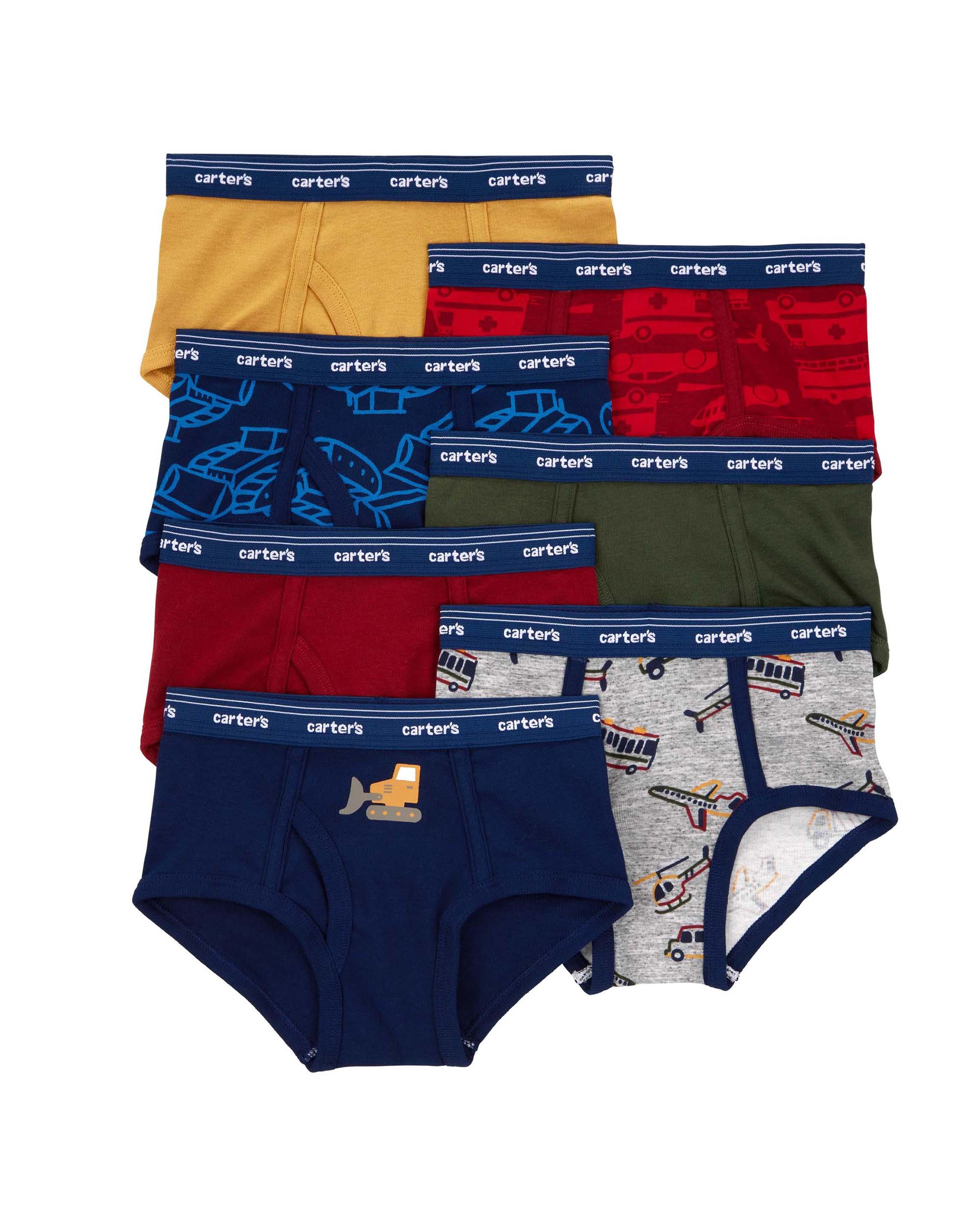 Carter's 7-Pack Vehicle Print Briefs