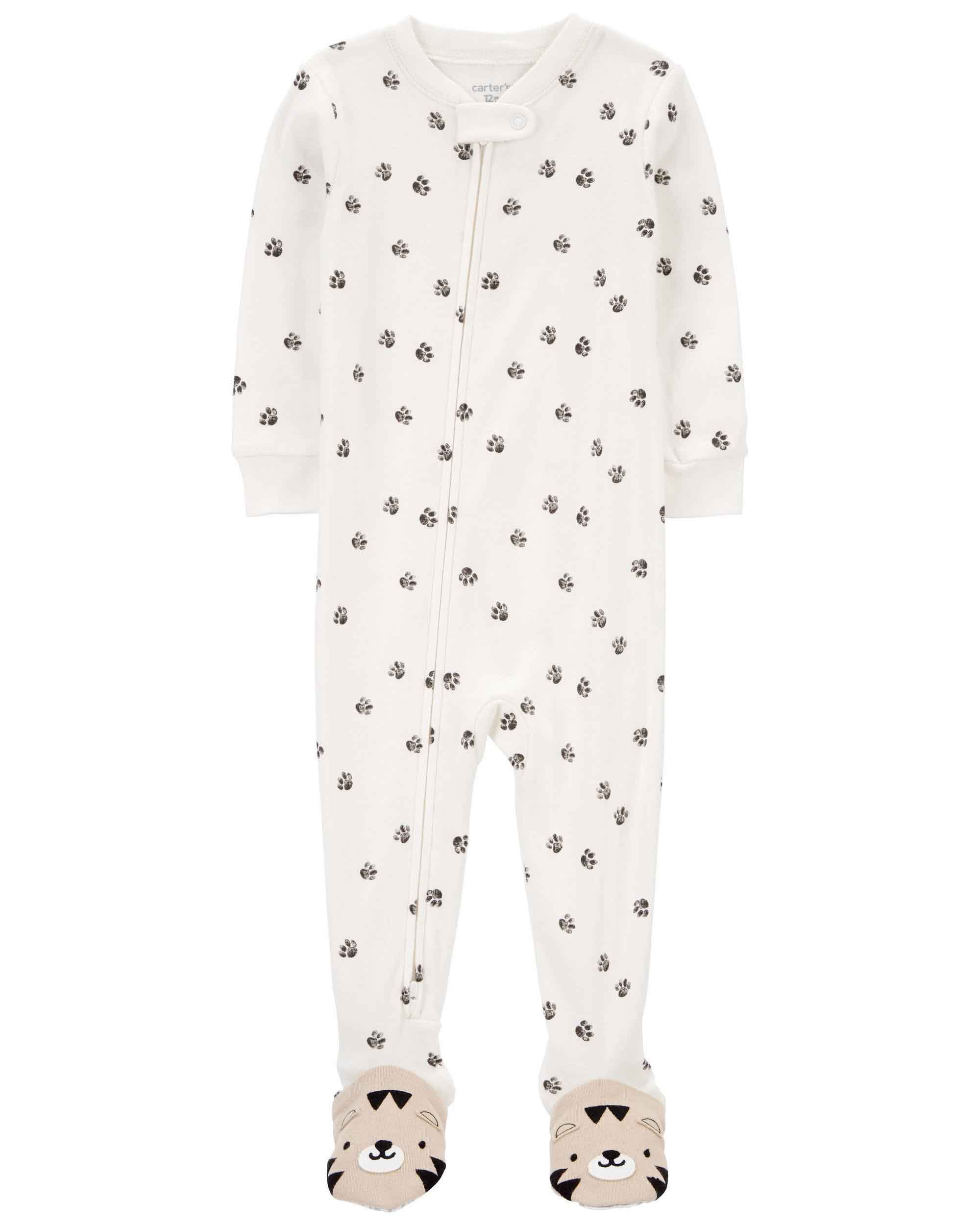 Carter's 1-Piece Tiger Paw Print Sleep & Play Pyjamas