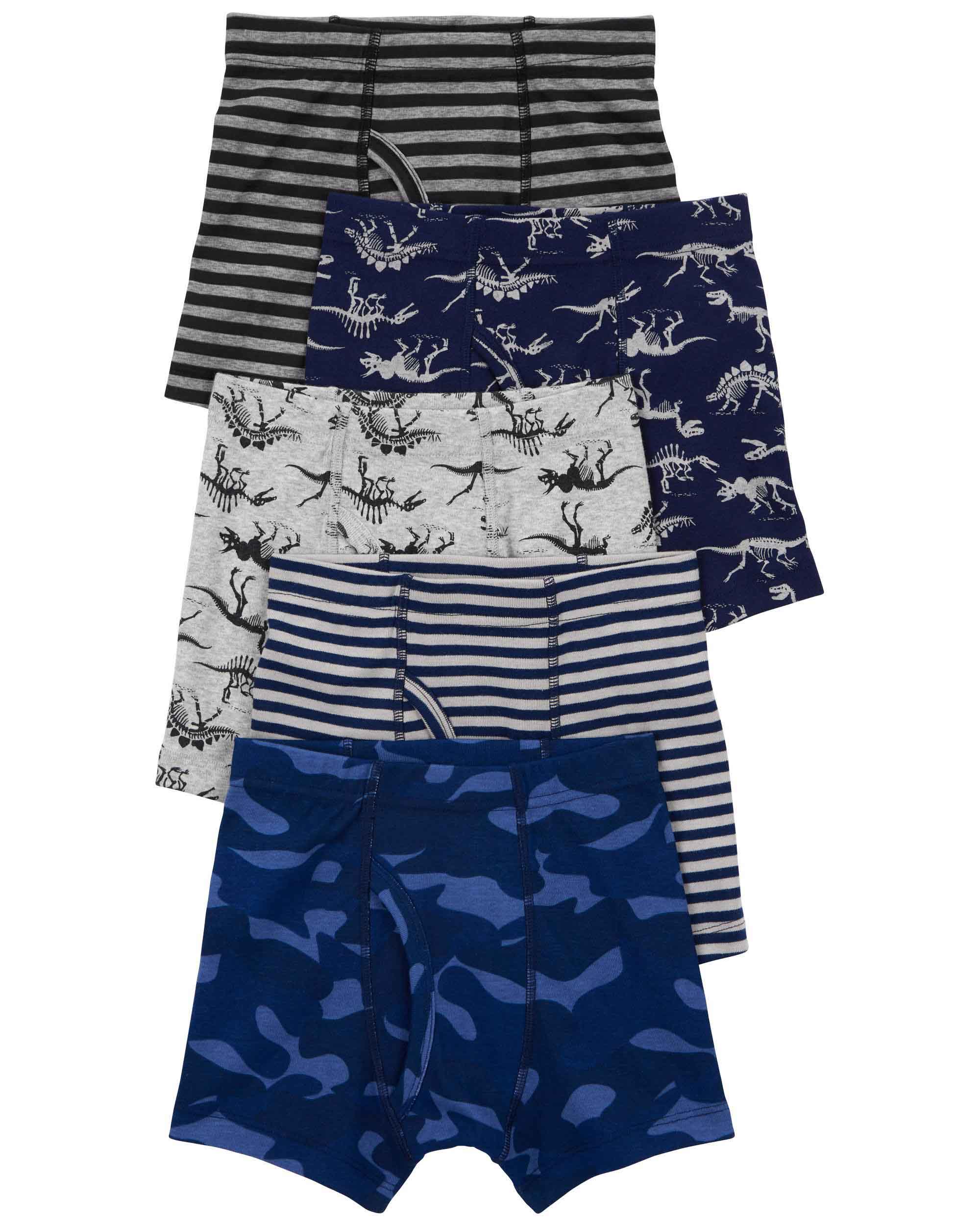 Carter's 5-Pack Striped Boxer Briefs
