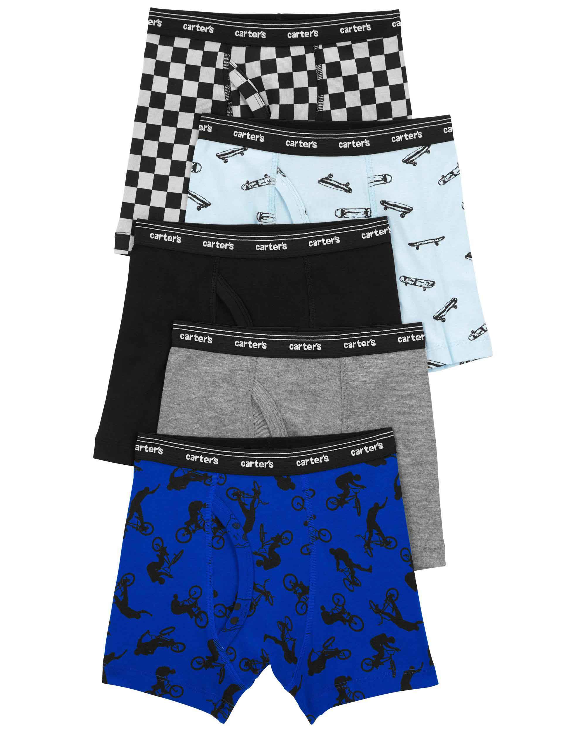 Carter's 5-Pack Chequered Boxer Briefs