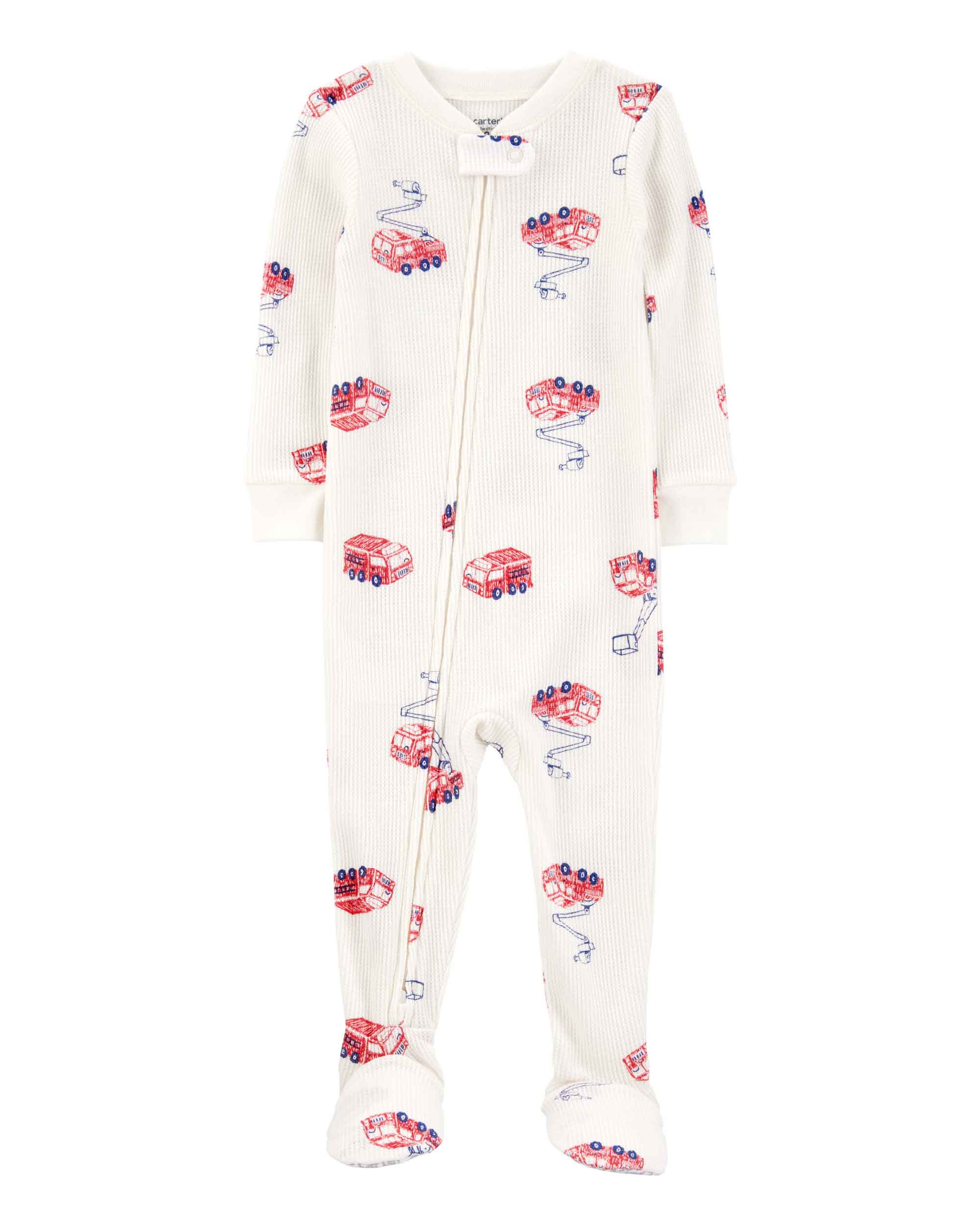Carter's Fire Truck Print Footie Pyjamas