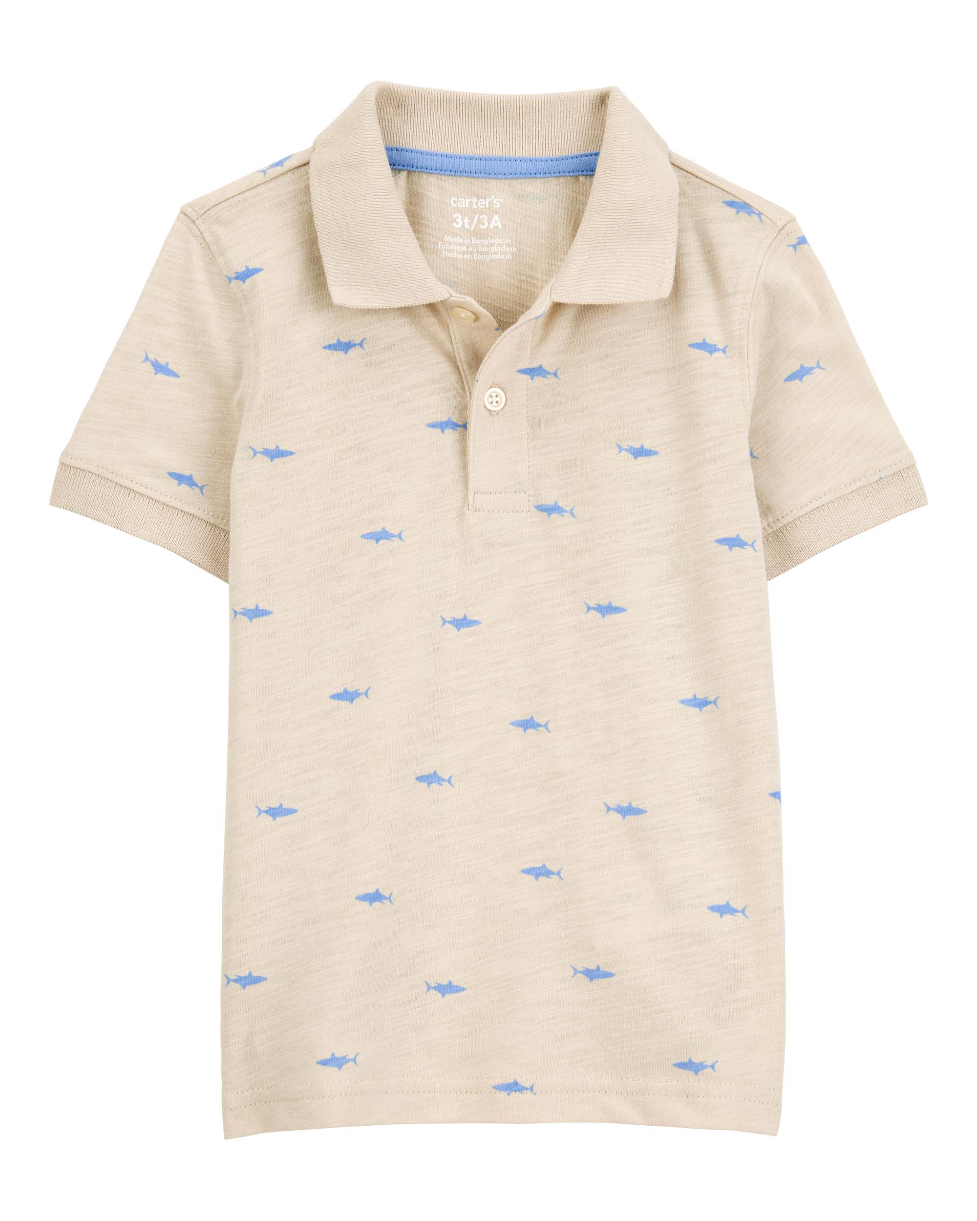 Carter's Shark Printed Polo T-Shirt