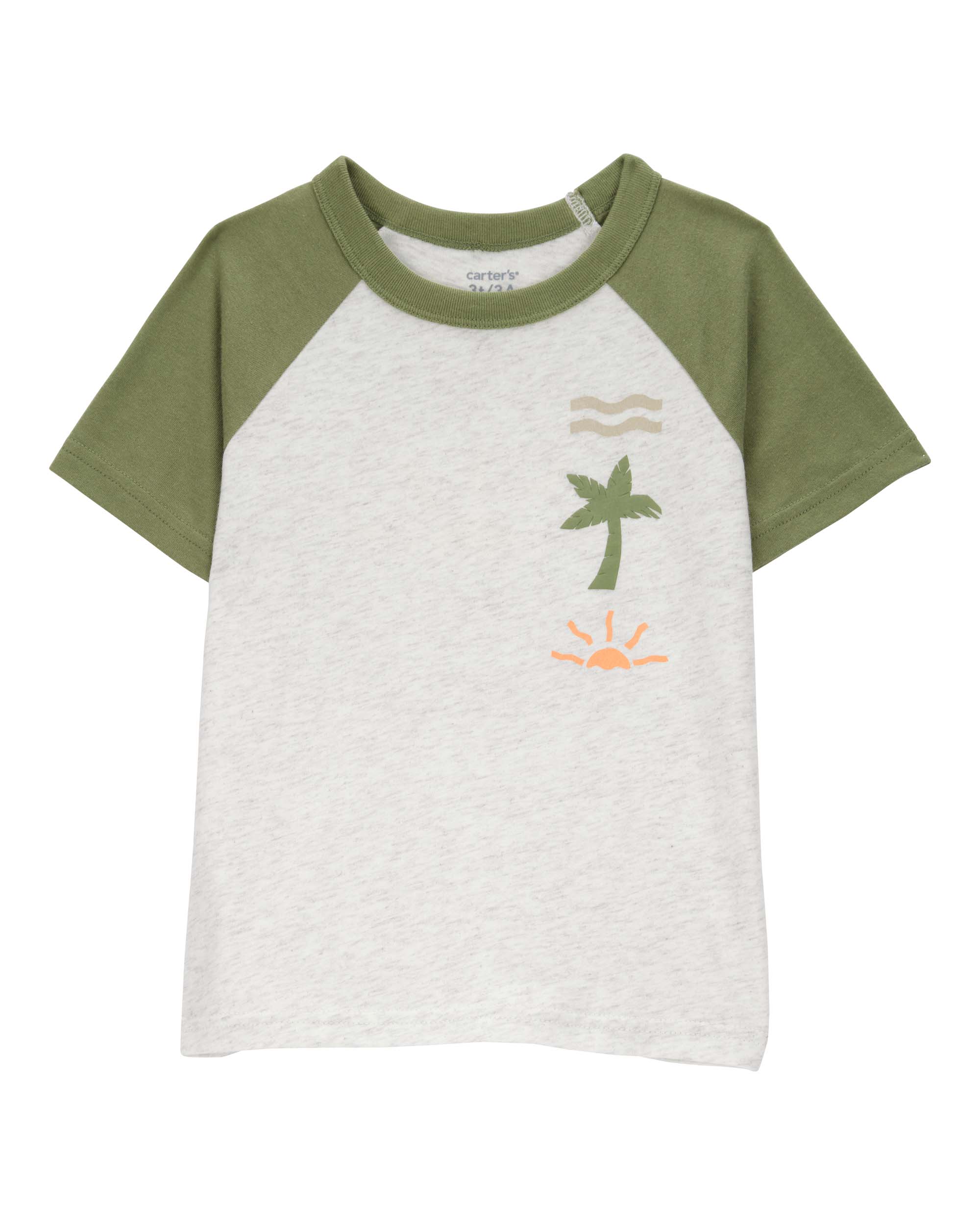 Carter's 1-Piece Tropical Print Short-Sleeve Tee