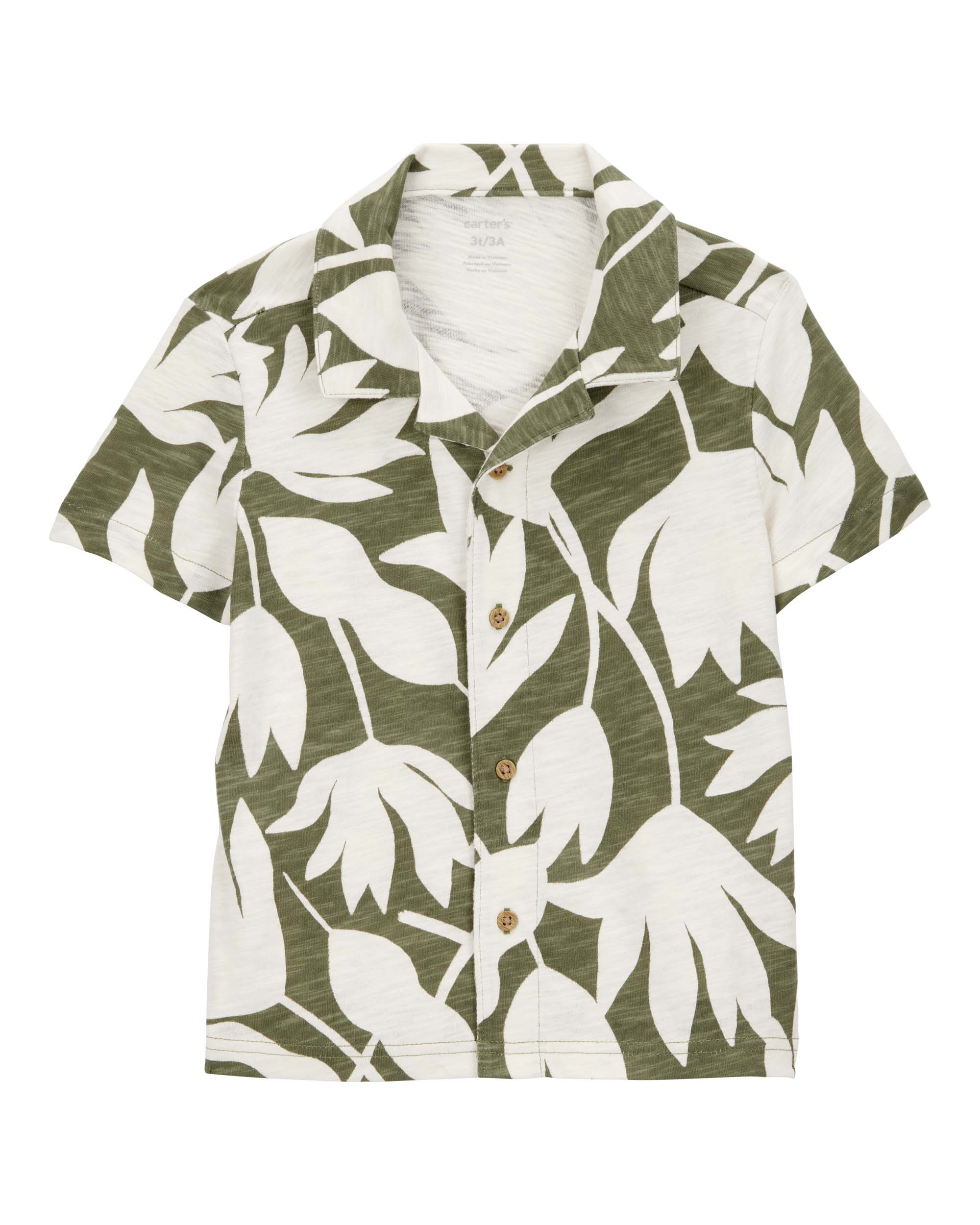 Carter's 1-Piece Floral Print Short-Sleeve Shirt