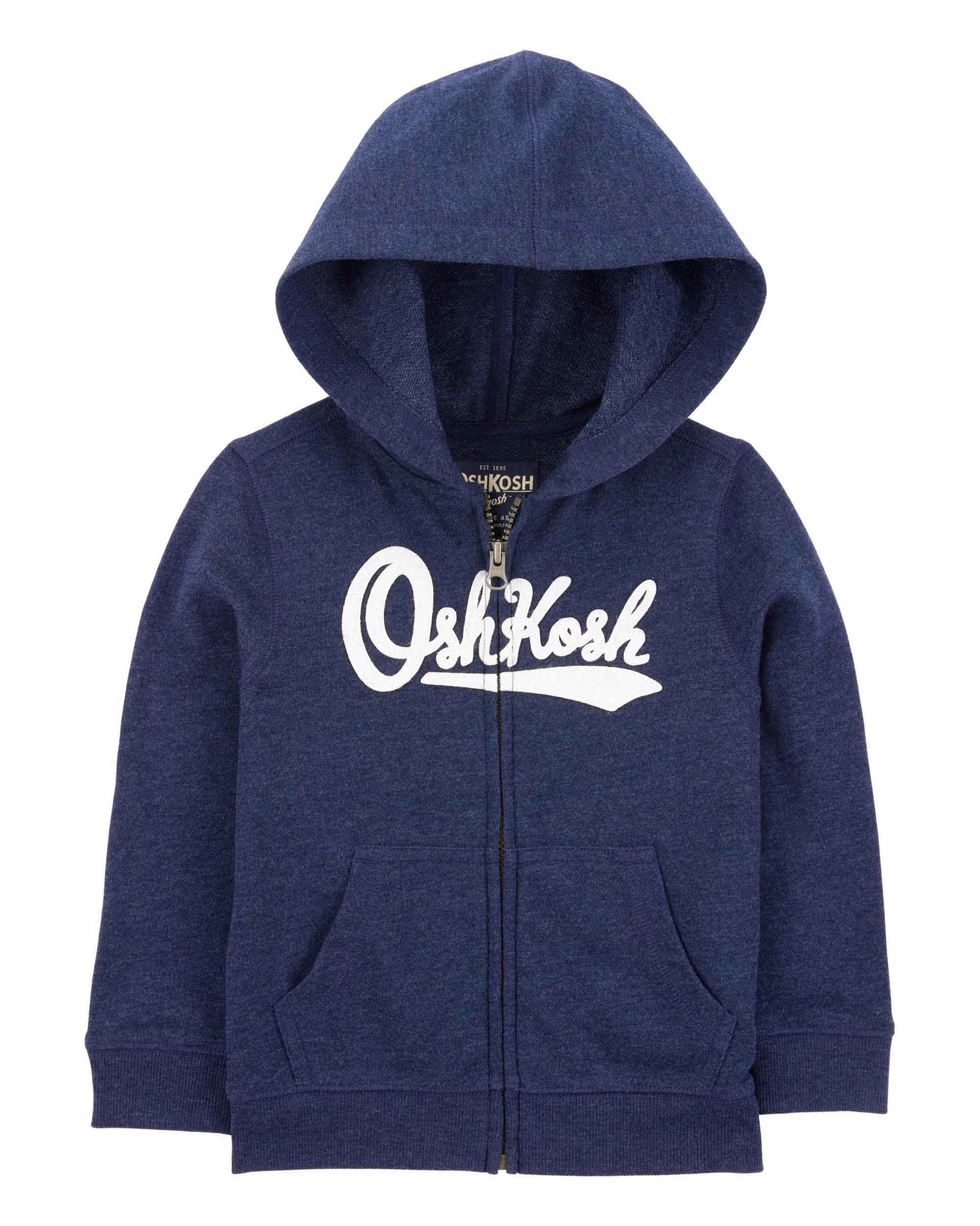 Oshkosh Graphic Logo Printed Zipper Hoodie
