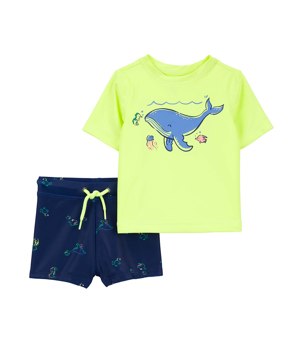 Carter's 2-Piece Whale Printed Swimsuit Set