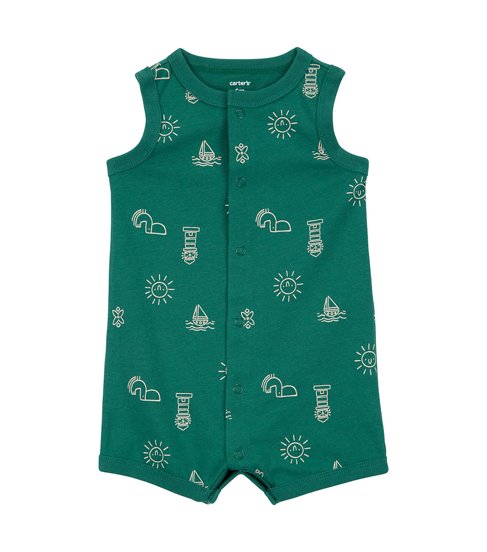 Carter's All-Over Printed Snap-Up Romper