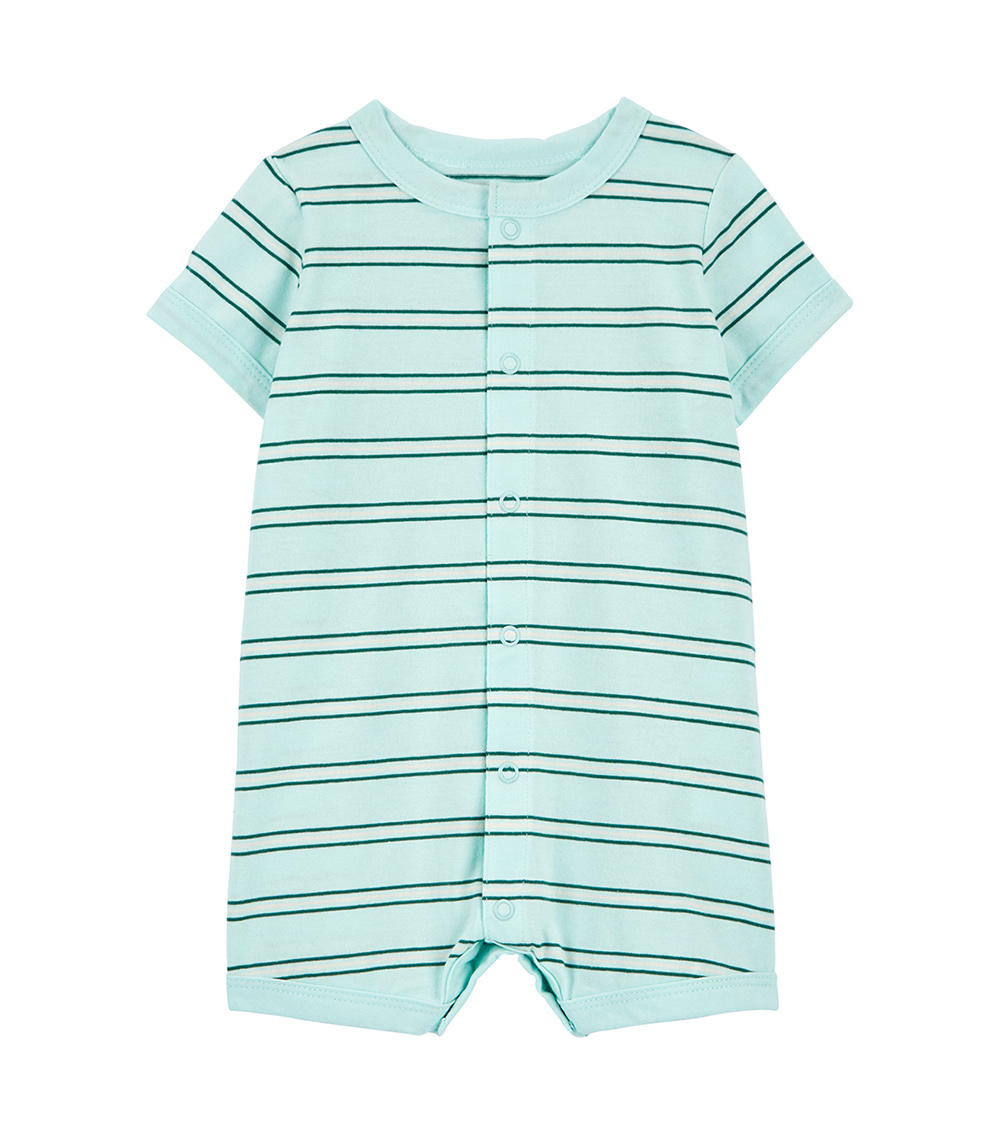 Carter's Striped Short-Sleeve Romper
