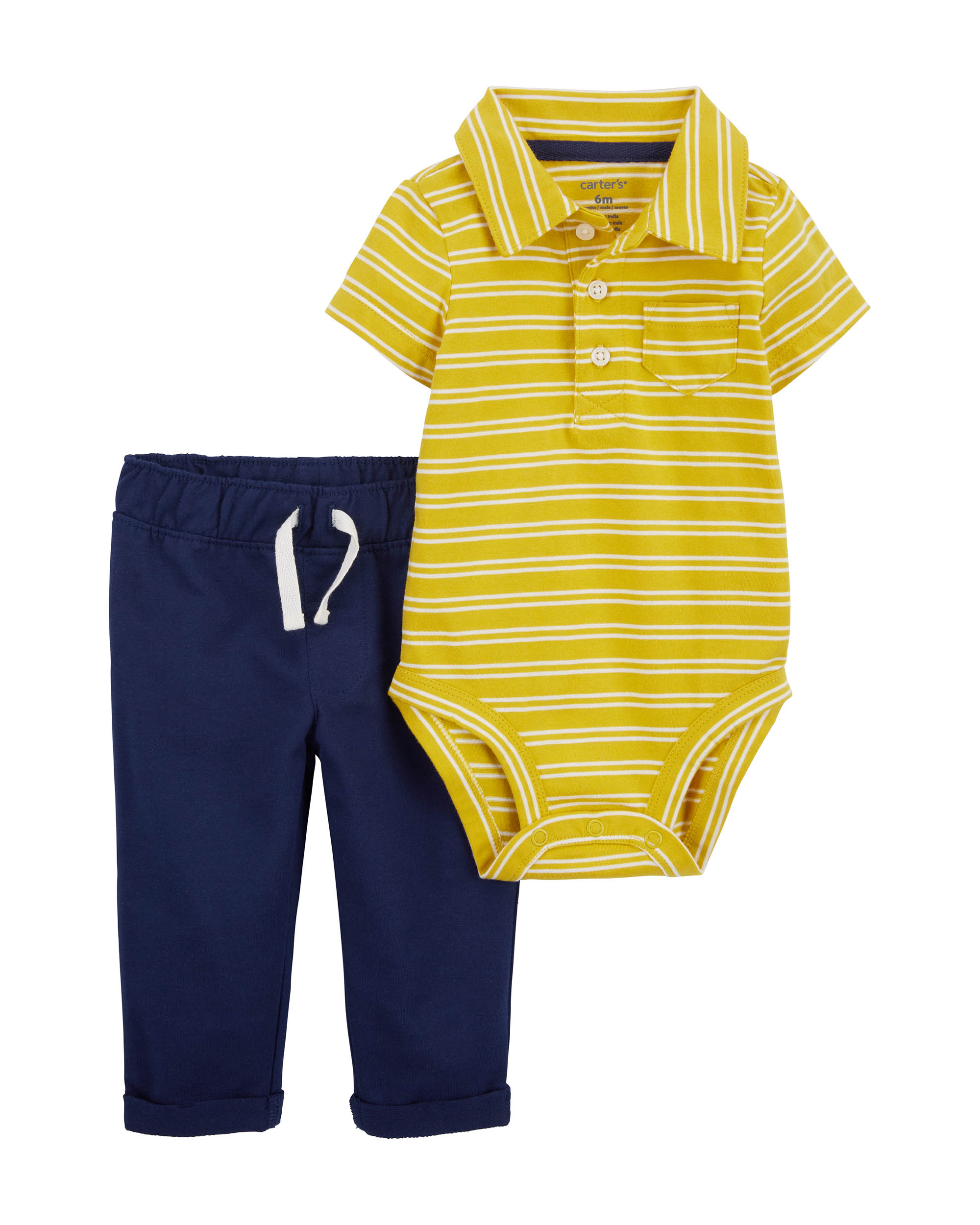 Carter's Stripe 2-Piece Set - Yellow
