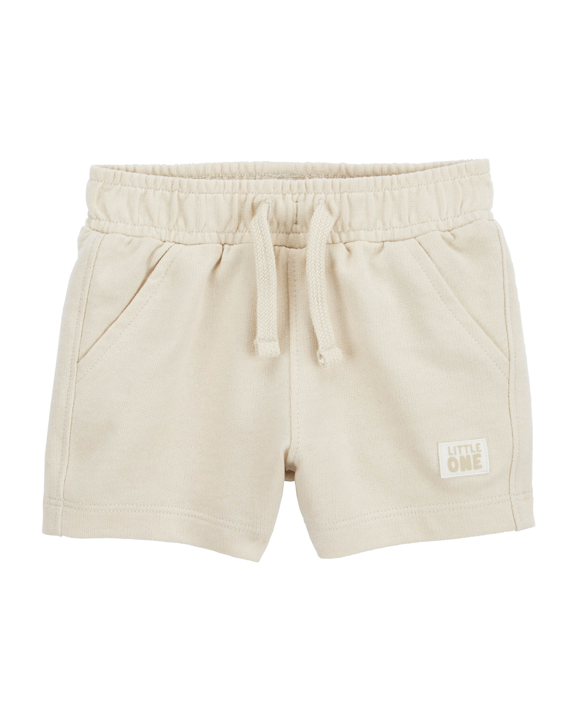 Carter's Khaki Solid Pull-On French Terry Shorts