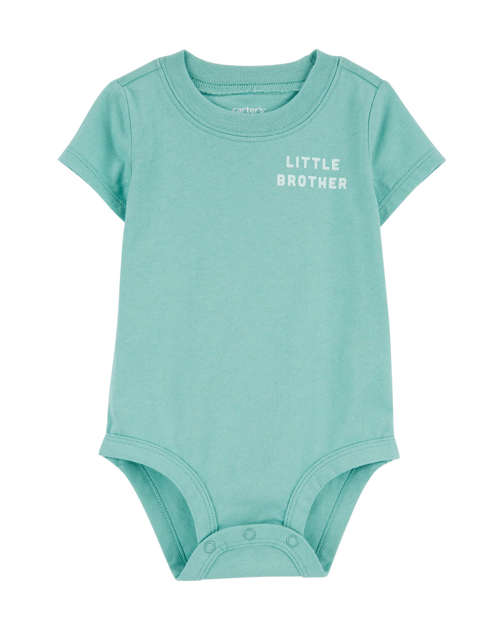 Carter's Slogan Print Bodysuit - Green