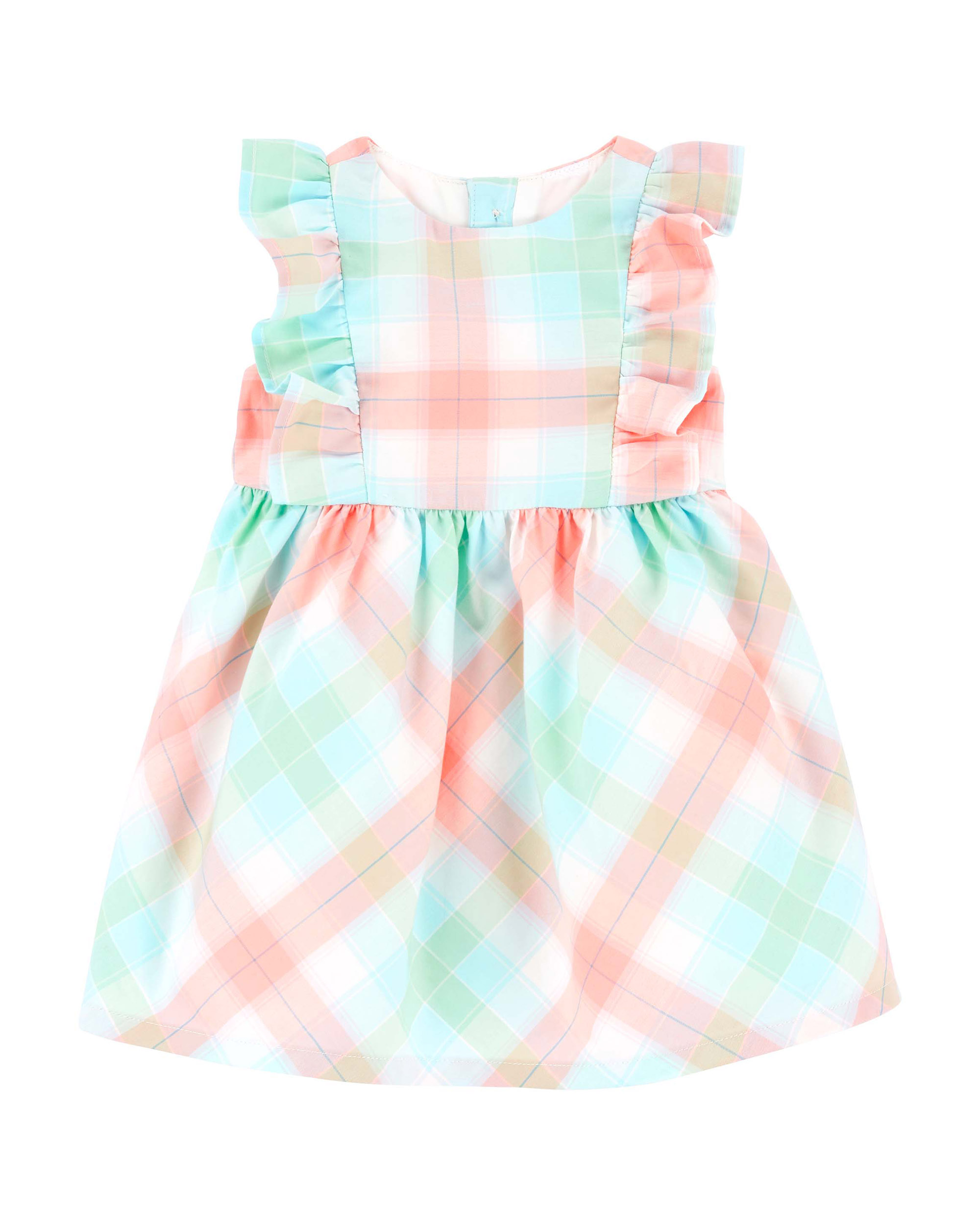 Carter's Sleeveless Chequered Dress