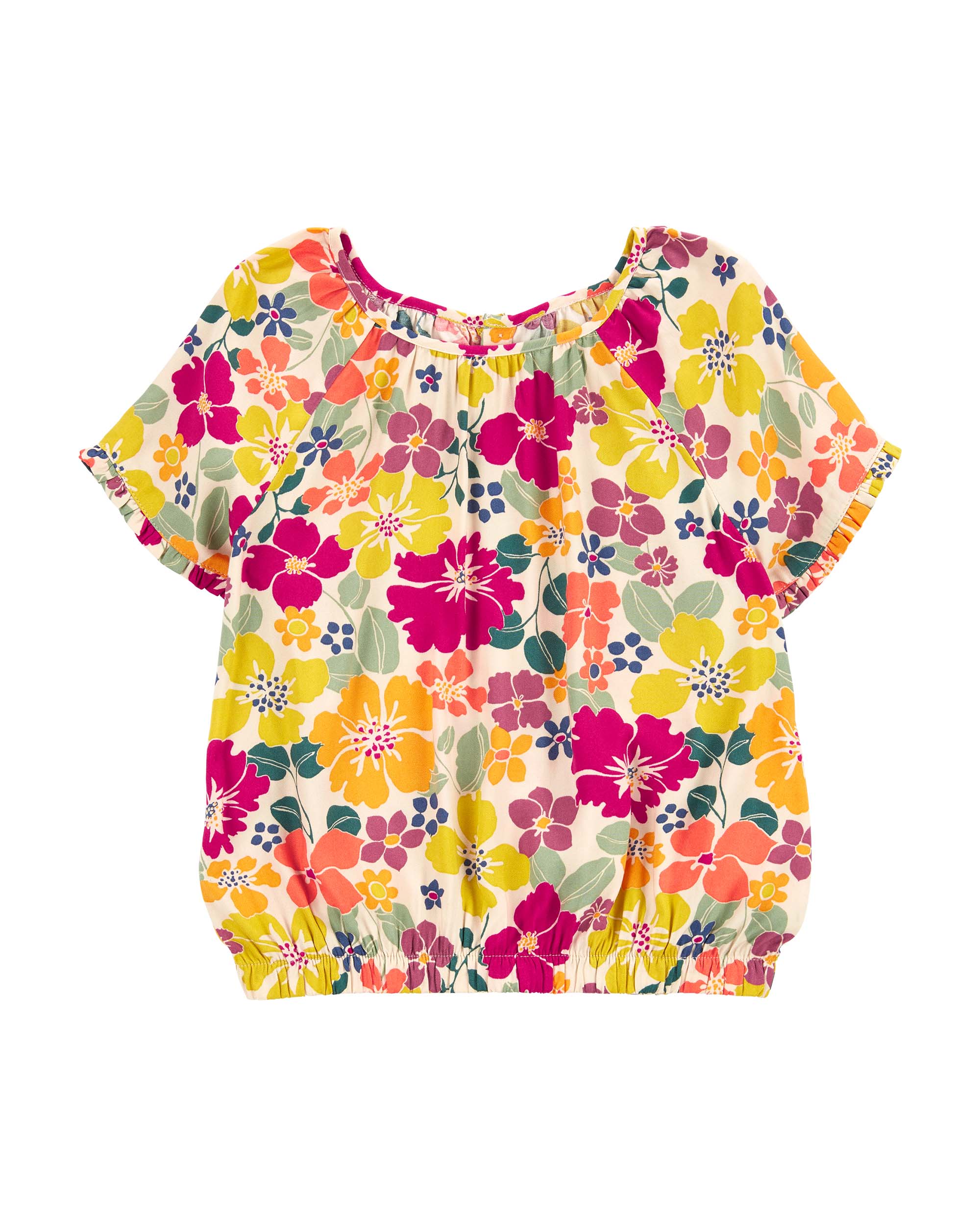 Carter's Elasticated Floral Printed Top