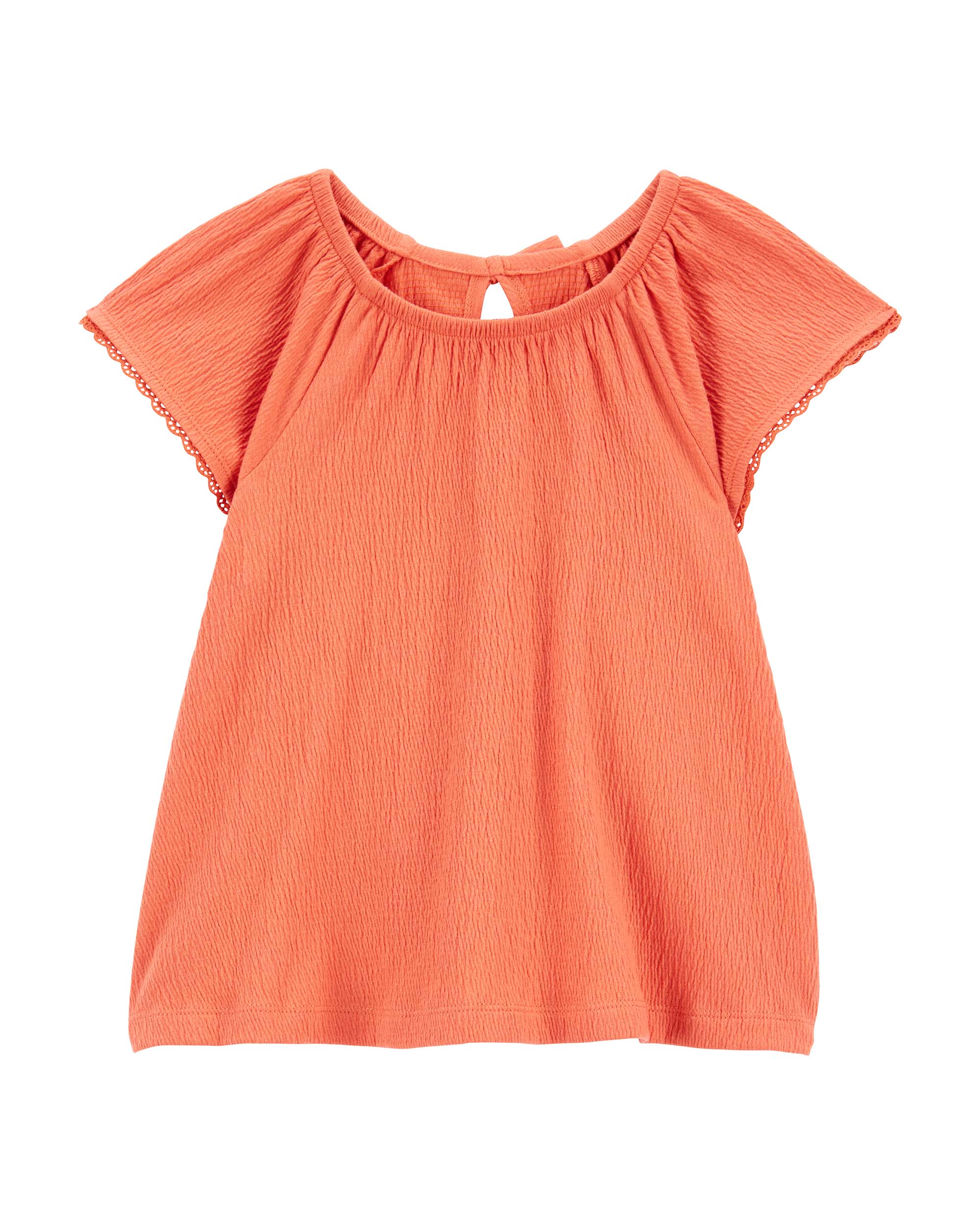 Carter's Orange Round-Neck Top